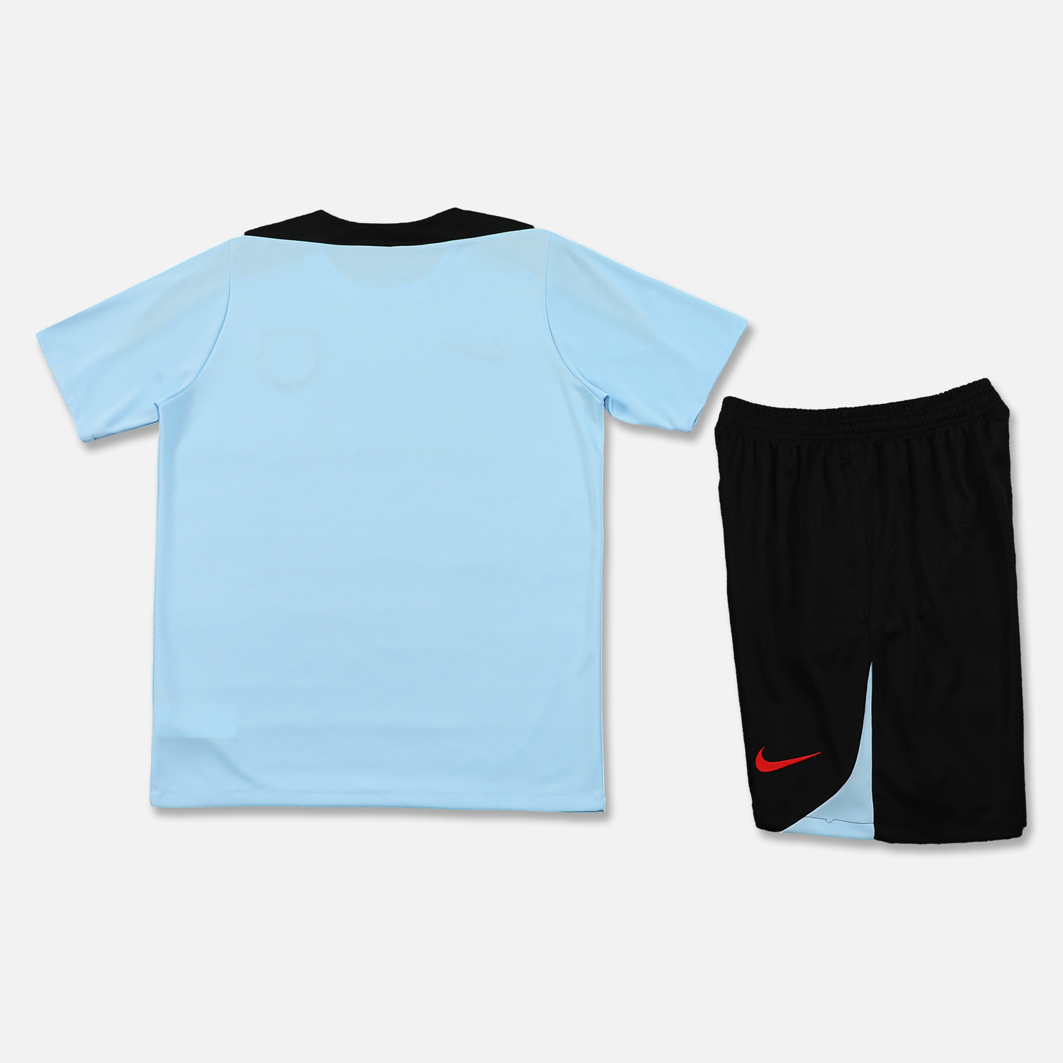 ManixJersey.com | Barcelona 24-25 Short-Sleeve Training Set - Light Blue Top & Black Shorts -Customize Name, Number and Patch | Worldwide Shipping