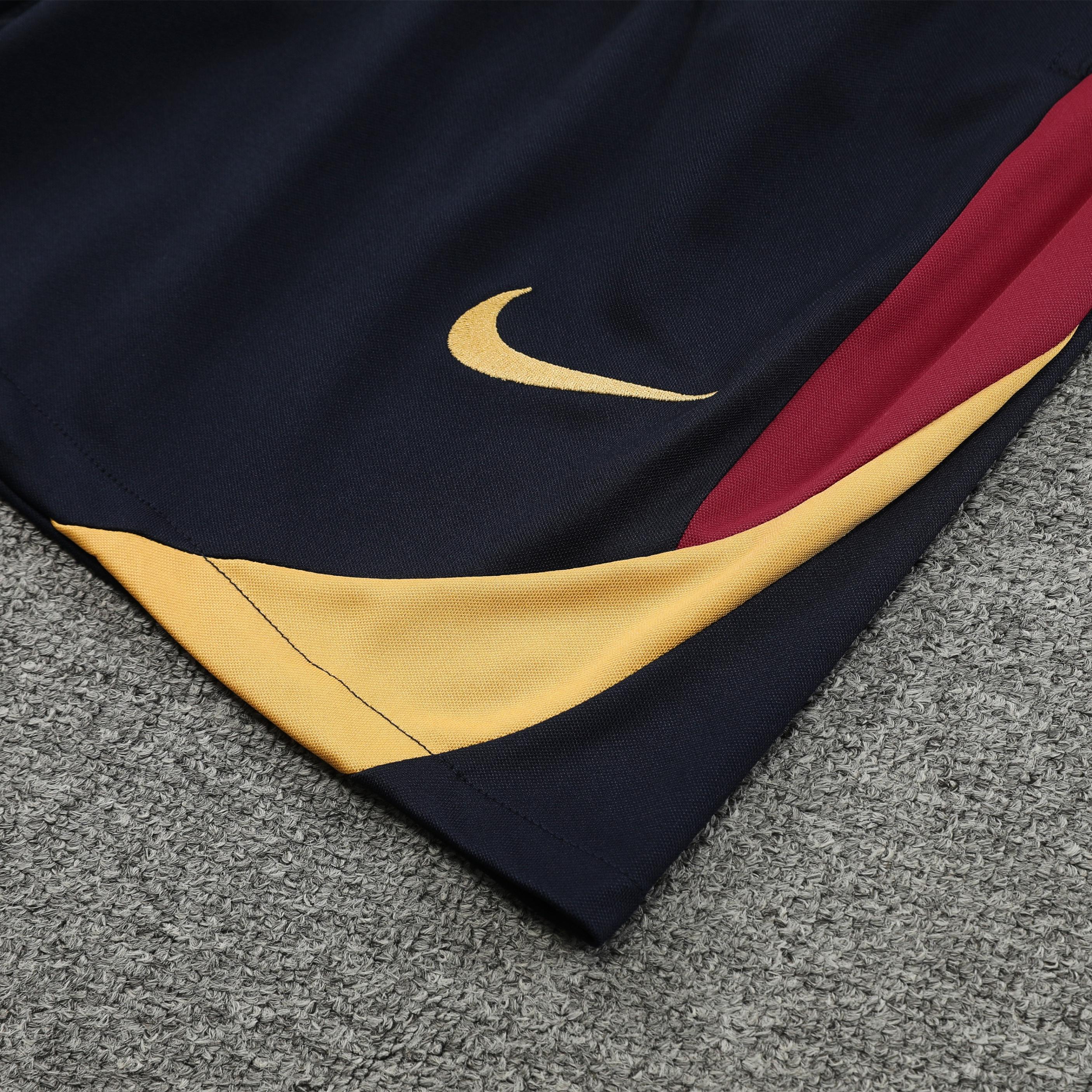 ManixJersey.com | Barcelona 24-25 Short-Sleeve Training Set - Orange Top & Black Shorts -Customize Name, Number and Patch | Worldwide Shipping