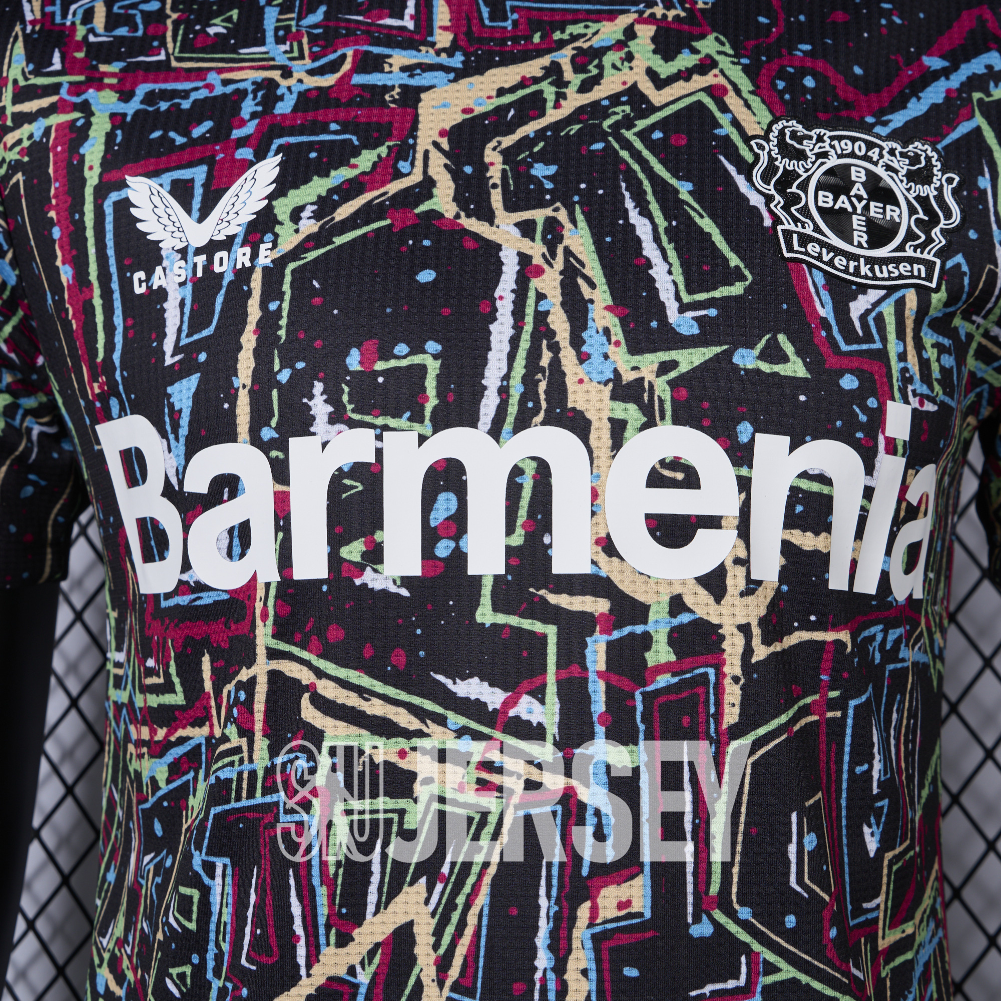 SIUjerseys-Bayer 04 Leverkusen 24-25 Black Graffiti Special Edition Jersey - Player Version