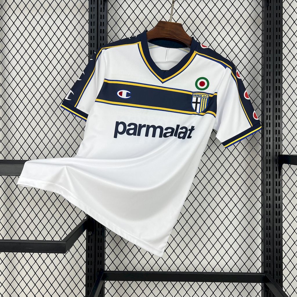 JerseysGala.com | Retro Parma 2002-03 Away Jersey - Fans Version -Customize Name, Number and Patch | Worldwide Shipping