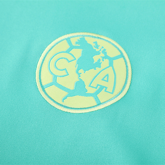 ManixJersey.com | Club América 2025 Training Hoodie Set - Green Hoodie and Deep Blue Pants -Customize Name, Number and Patch | Worldwide Shipping