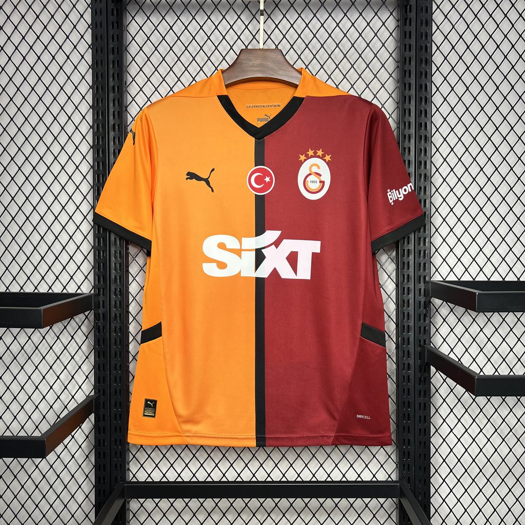 ManixJersey.com | Galatasaray 24-25 Home Stadium Jersey - Fans Version -Customize Name, Number and Patch | Worldwide Shipping