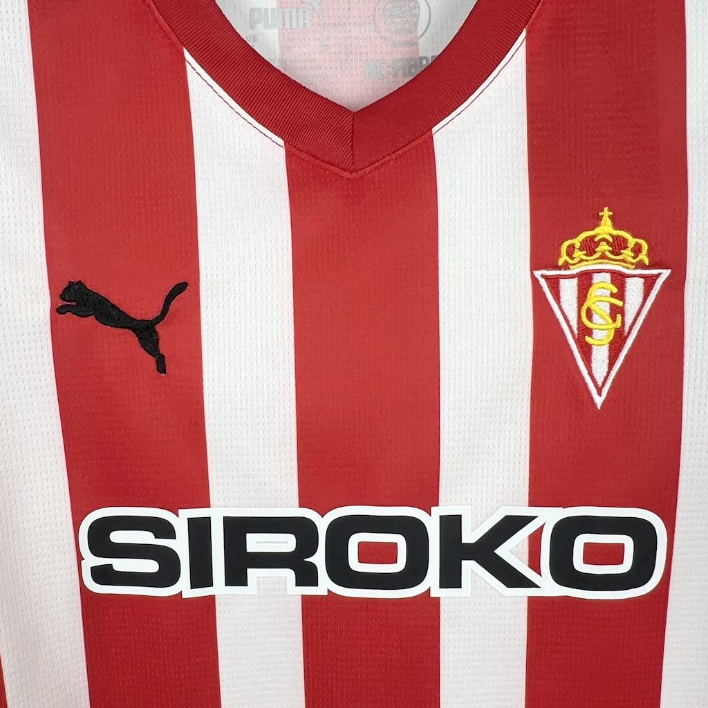 ManixJersey.com | Sporting de Gijon 24-25 Home Kids Kit -Customize Name, Number and Patch | Worldwide Shipping