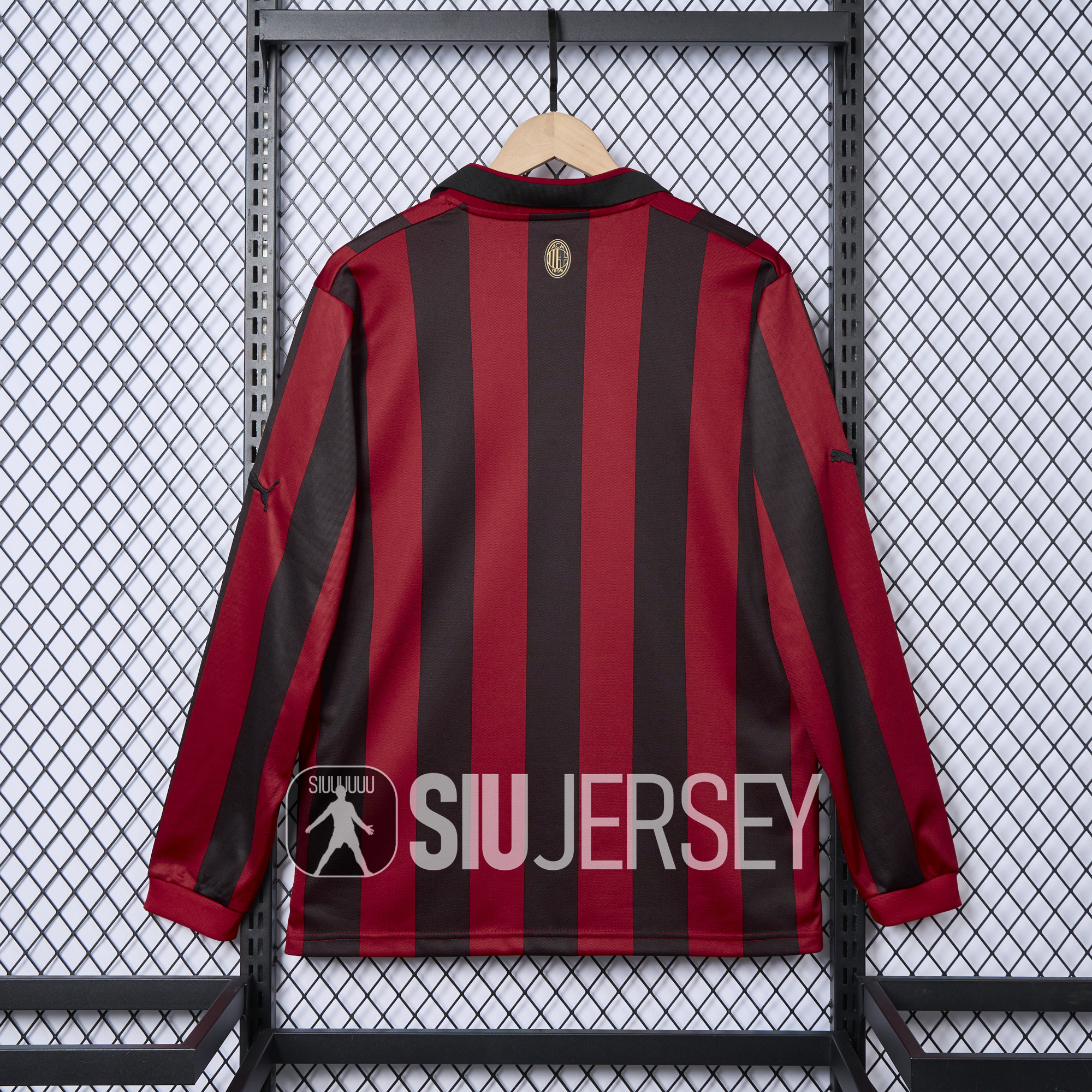 SIUjerseys-AC Milan 24-25 125th Anniversary Long Sleeves Red Jersey - Fans Version