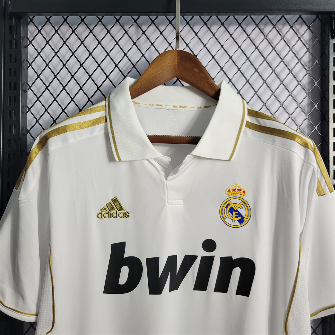 JerseysGala.com | Real Madrid Retro 11-12 Home Stadium Jersey -Customize Name, Number and Patch | Worldwide Shipping