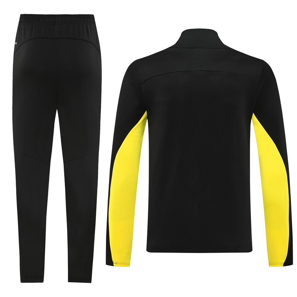 ManixJersey.com | Dortmund 24-25 Jacket Training Tracksuit - Black and Yellow -Customize Name, Number and Patch | Worldwide Shipping