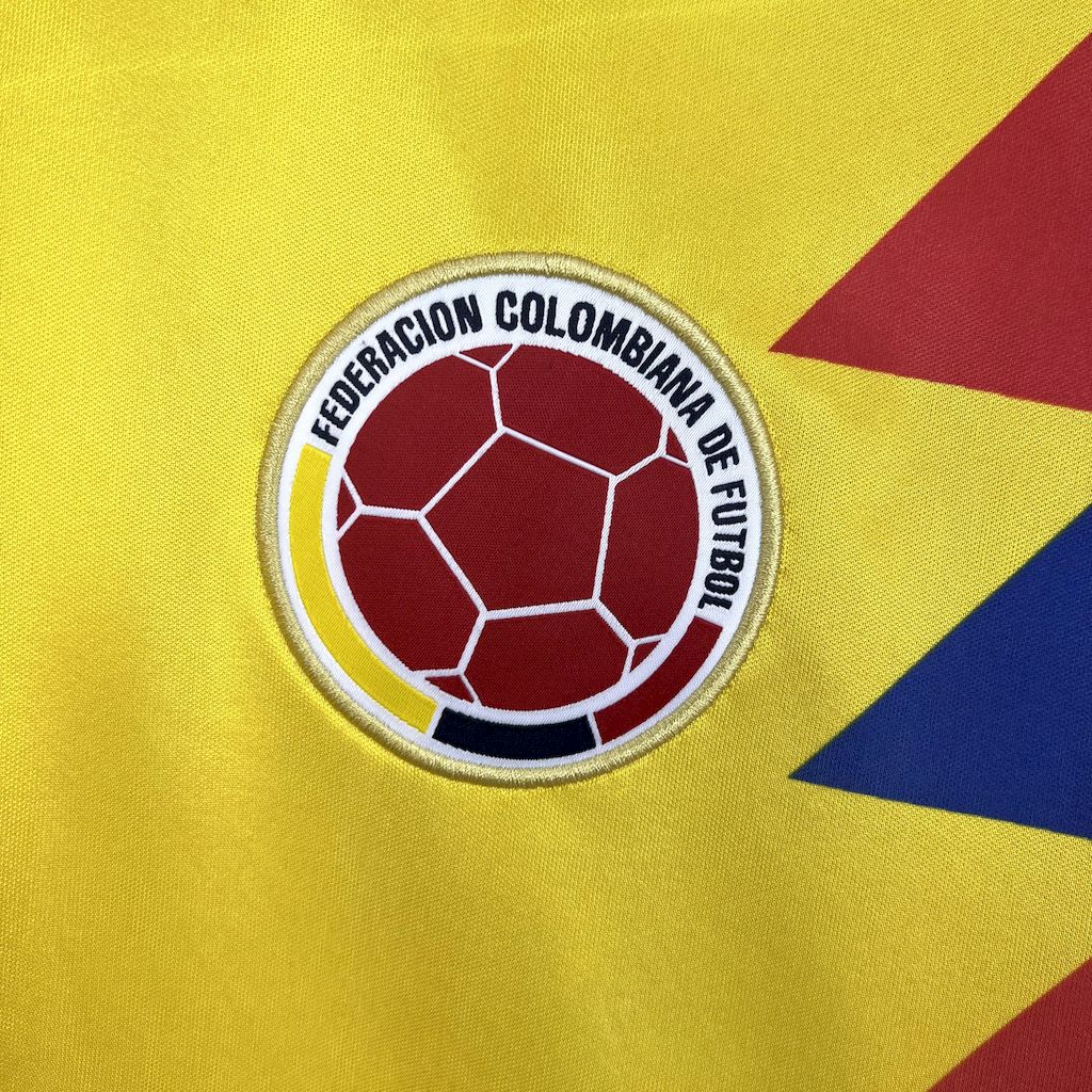 unitedfutballjersey-Retro Colombia 1990 Home Stadium Jersey