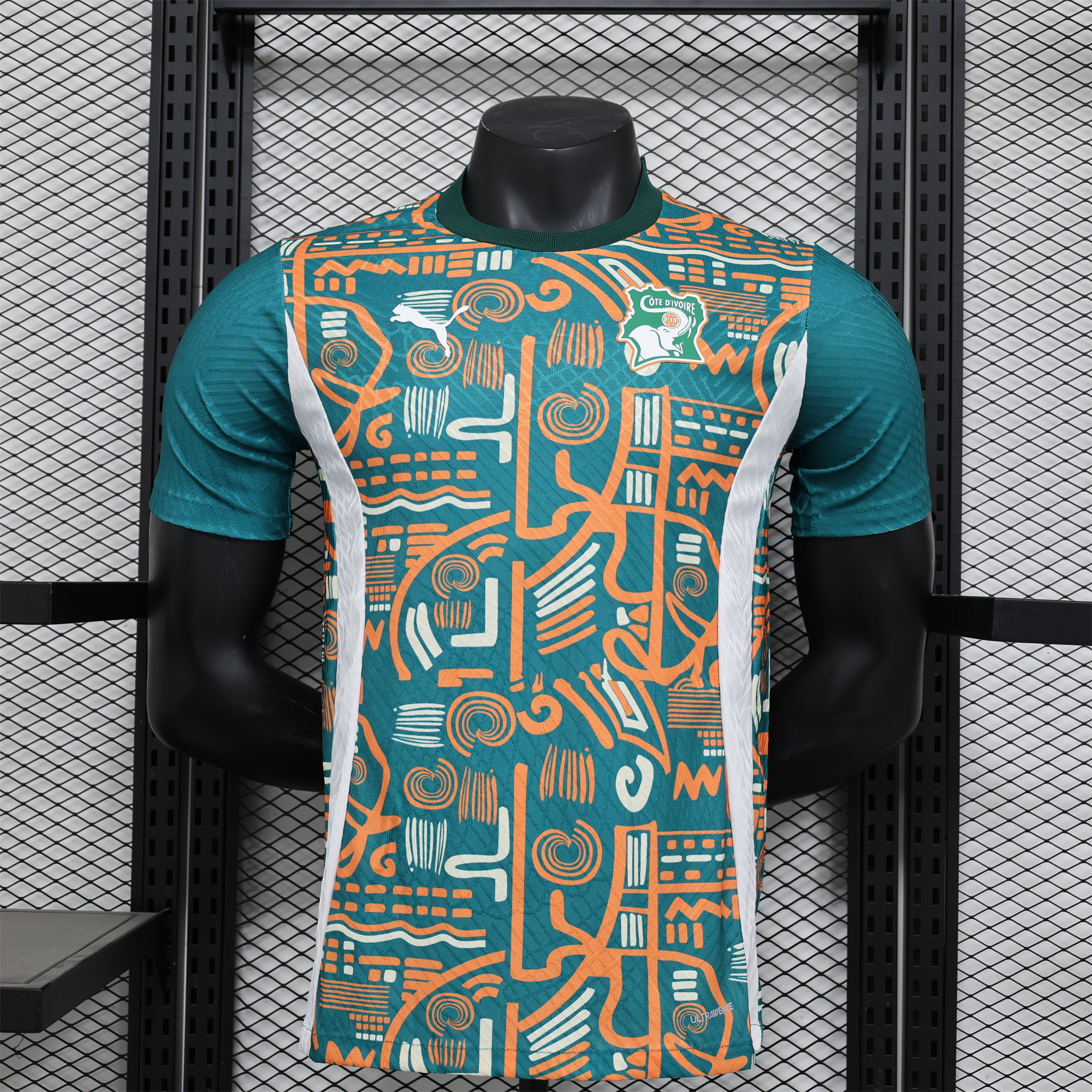 ManixJersey.com | Ivory Coast 2024 Pre-Match Training Jersey - Player Version -Customize Name, Number and Patch | Worldwide Shipping