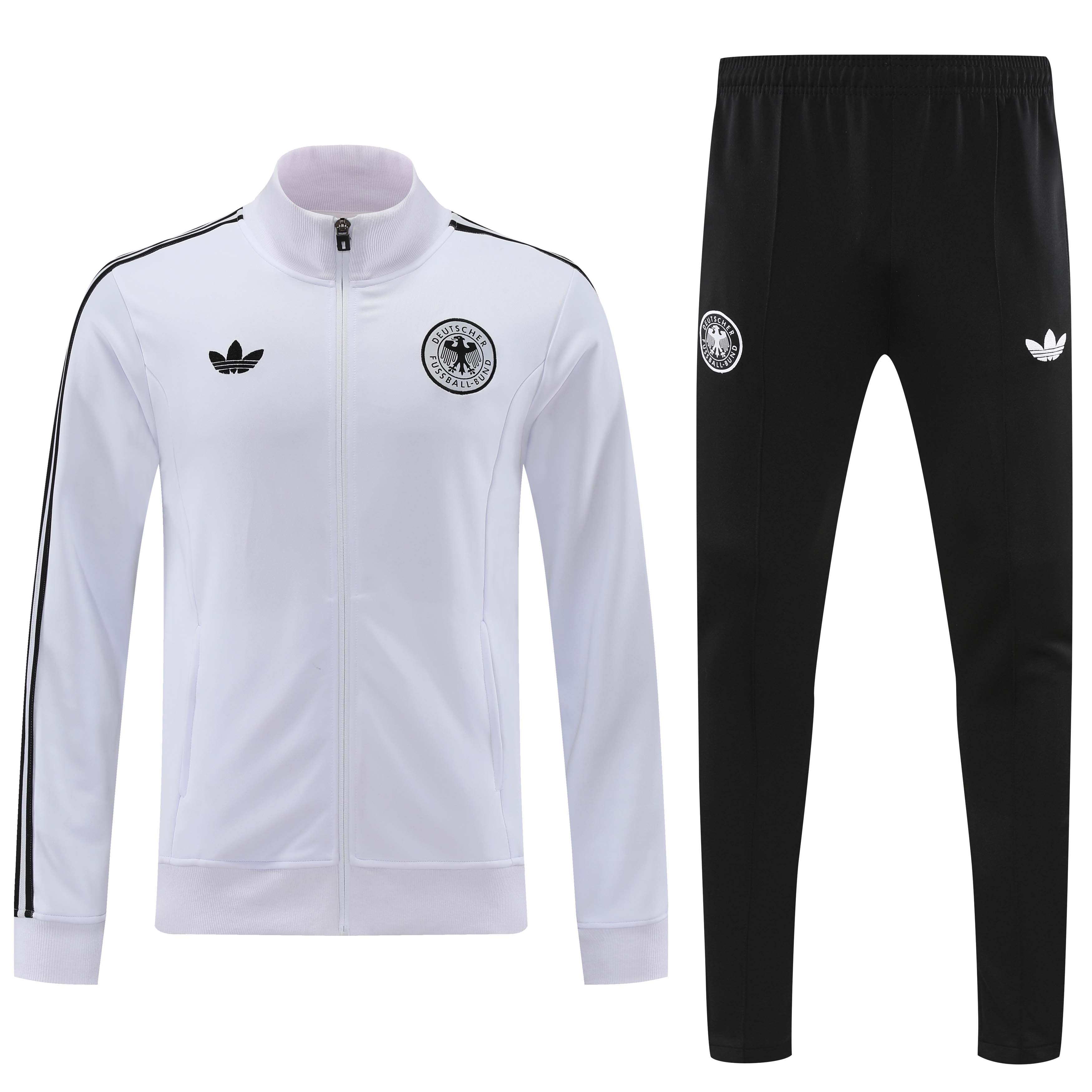 ManixJersey.com | Germany 2024 Jacket Training Tracksuit - white -Customize Name, Number and Patch | Worldwide Shipping