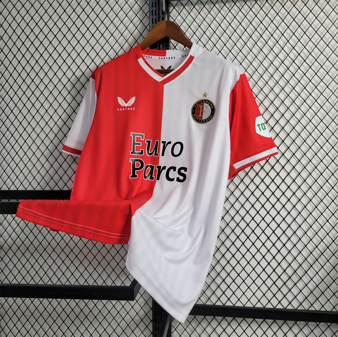 SIUjerseys-Feyenoord 23-24 Home Stadium Jersey - Fans Version