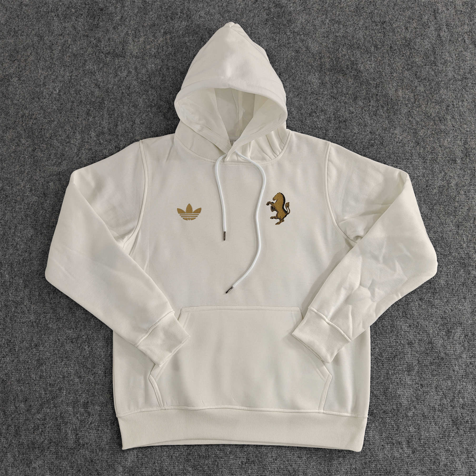 SIUjerseys-Juventus 24-25 Vintage Style Hoodie - Off White
