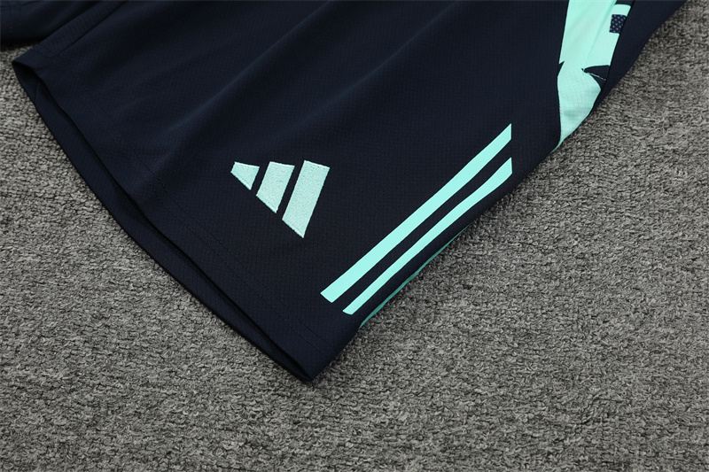 ManixJersey.com | Real Madrid 24-25 Short-Sleeve Training Kids Kit - Lake Blue -Customize Name, Number and Patch | Worldwide Shipping