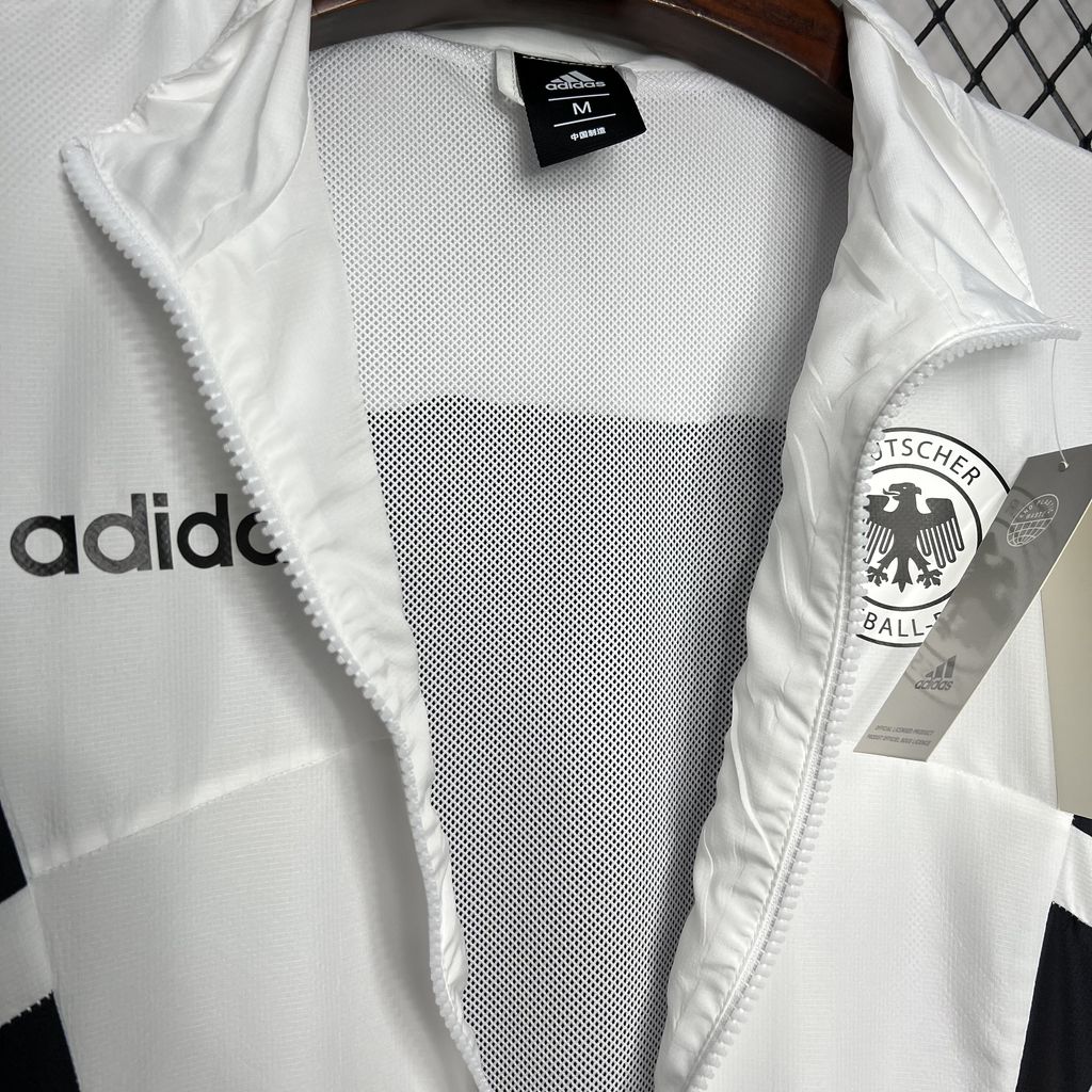 foot-Germany 2024 White Windbreaker - Player Version