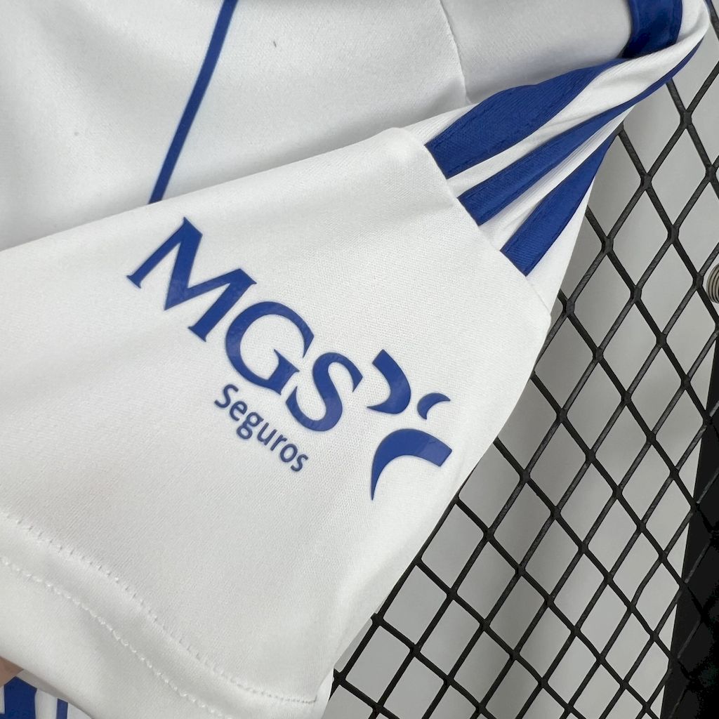 ManixJersey.com | Real Zaragoza 24-25 Home Kids Kit -Customize Name, Number and Patch | Worldwide Shipping