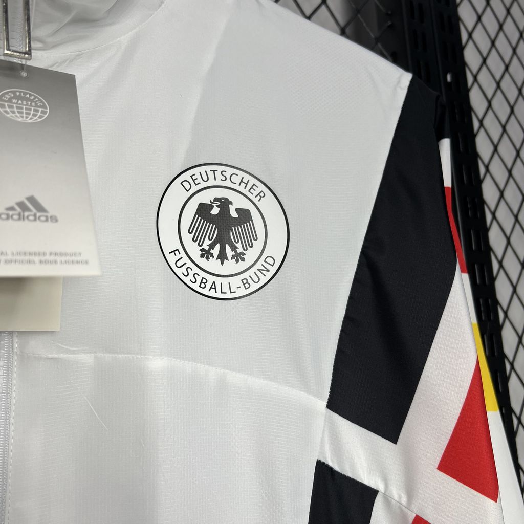 GlobeJersey-Germany 2024 White Windbreaker - Player Version
