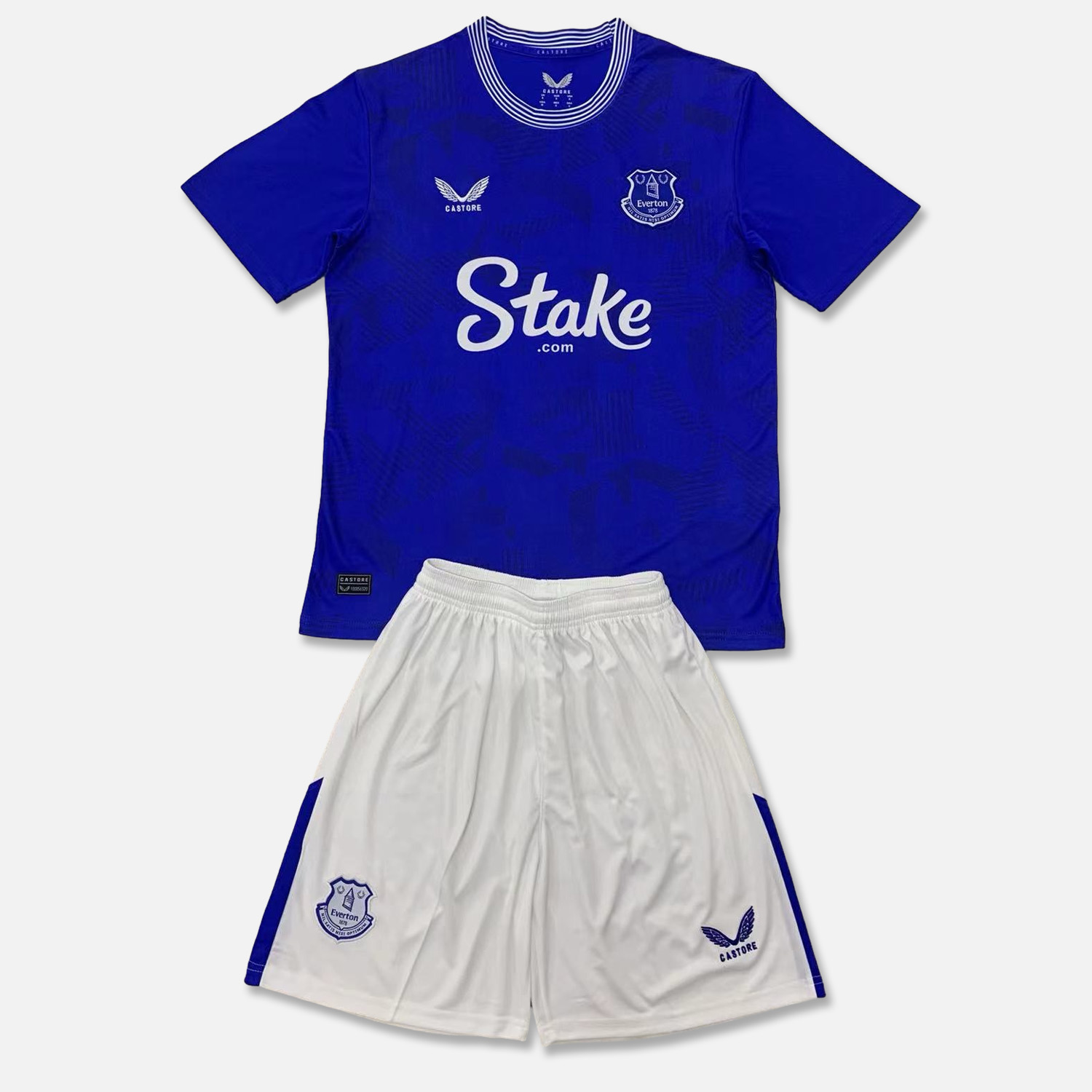 JerseysGala.com | Everton 24-25 Home Men's Adult Jersey Set - Fans Version -Customize Name, Number and Patch | Worldwide Shipping