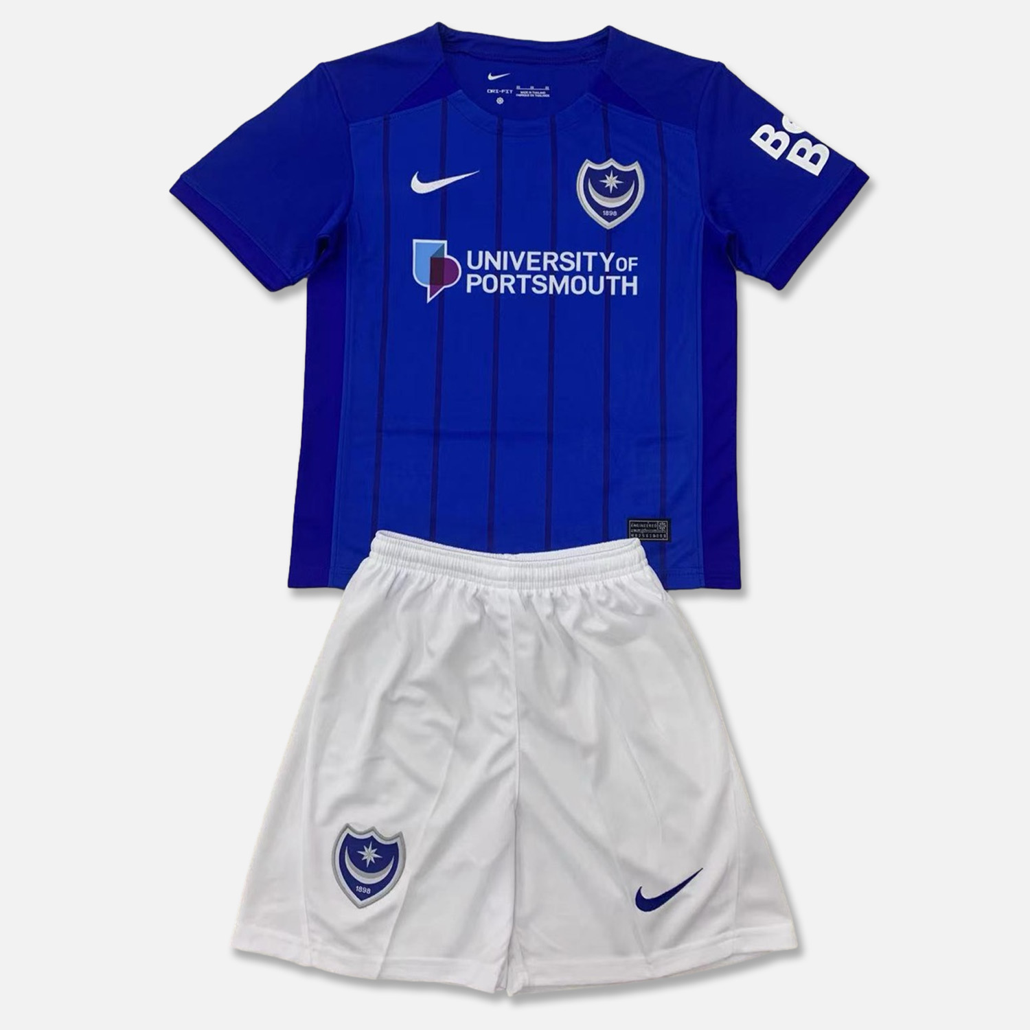 ManixJersey.com | Portsmouth 24-25 Home Kids Kit -Customize Name, Number and Patch | Worldwide Shipping