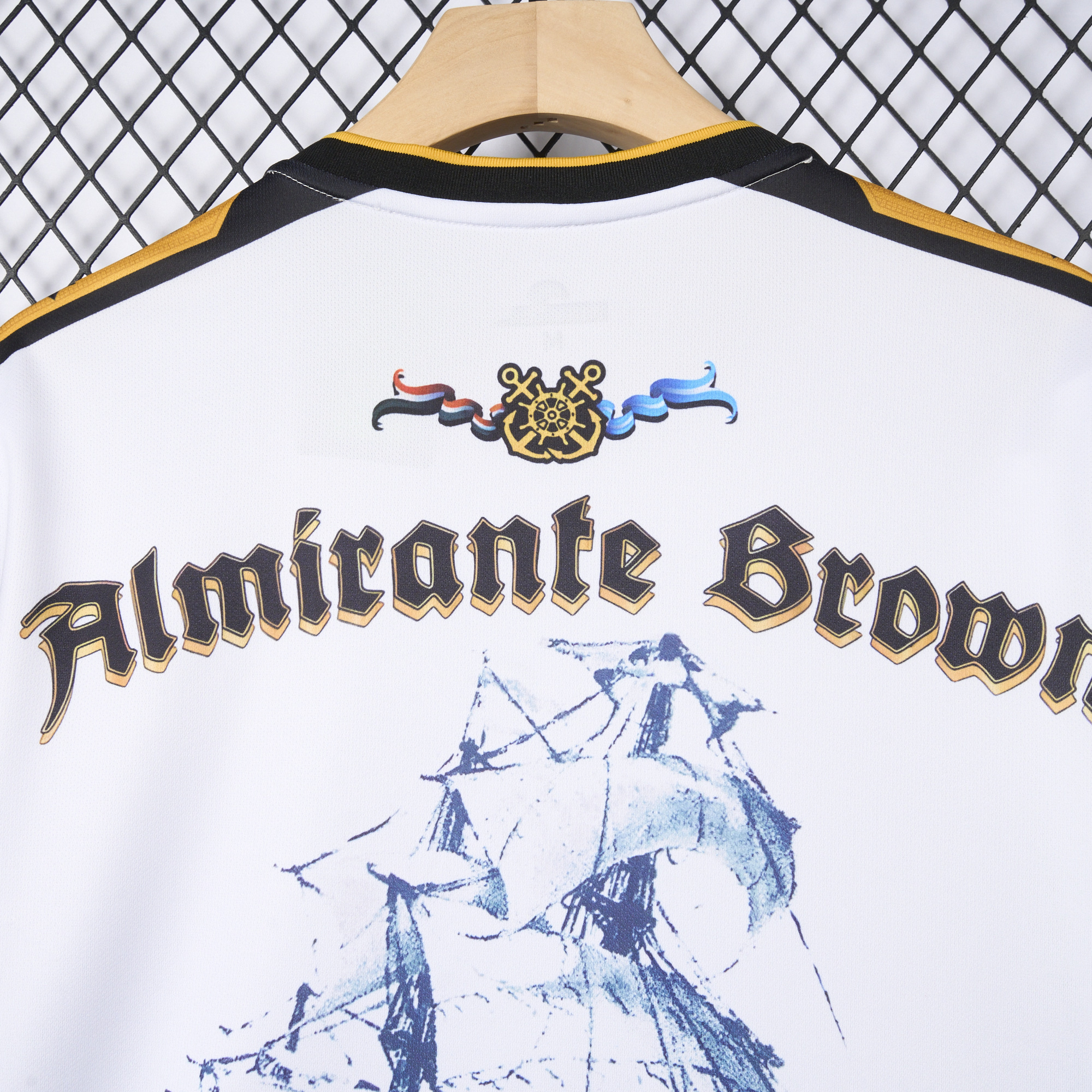 ManixJersey.com | Retro Club Almirante Brown 2021 White Anniversary Jersey -Customize Name, Number and Patch | Worldwide Shipping