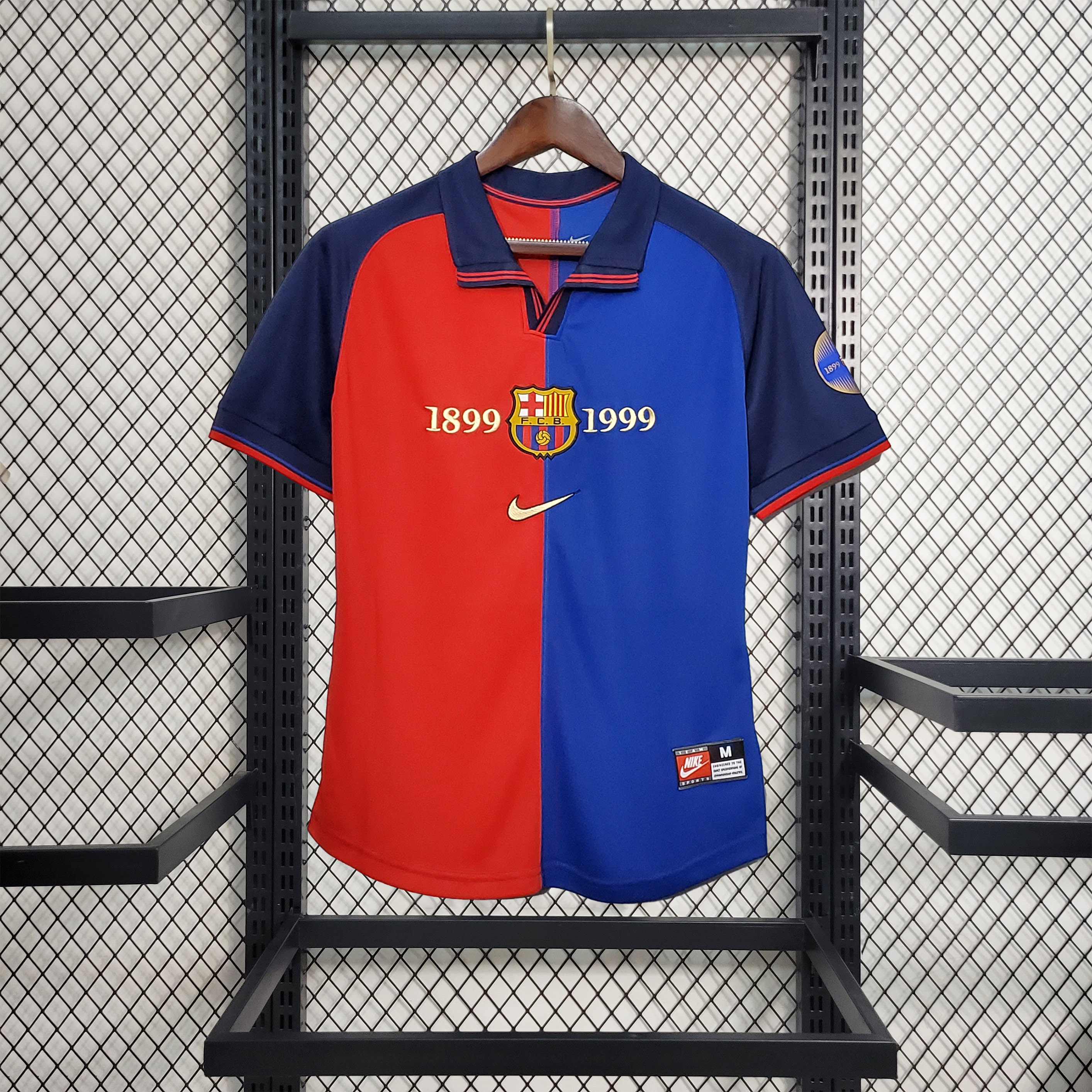 SIUjerseys-Retro Barcelona 99-00 Home Stadium Jersey
