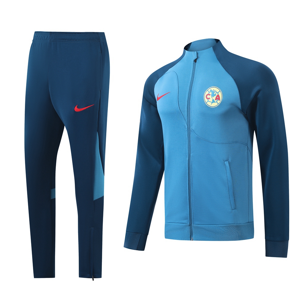 ManixJersey.com | Club América 24-25 Jacket Training Tracksuit - Blue -Customize Name, Number and Patch | Worldwide Shipping