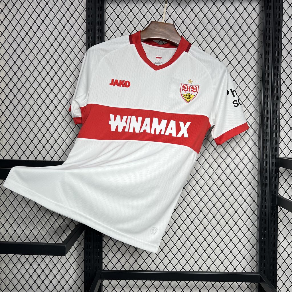 ManixJersey.com | VfB Stuttgart 24-25 Home Stadium Jersey - Fans Version -Customize Name, Number and Patch | Worldwide Shipping