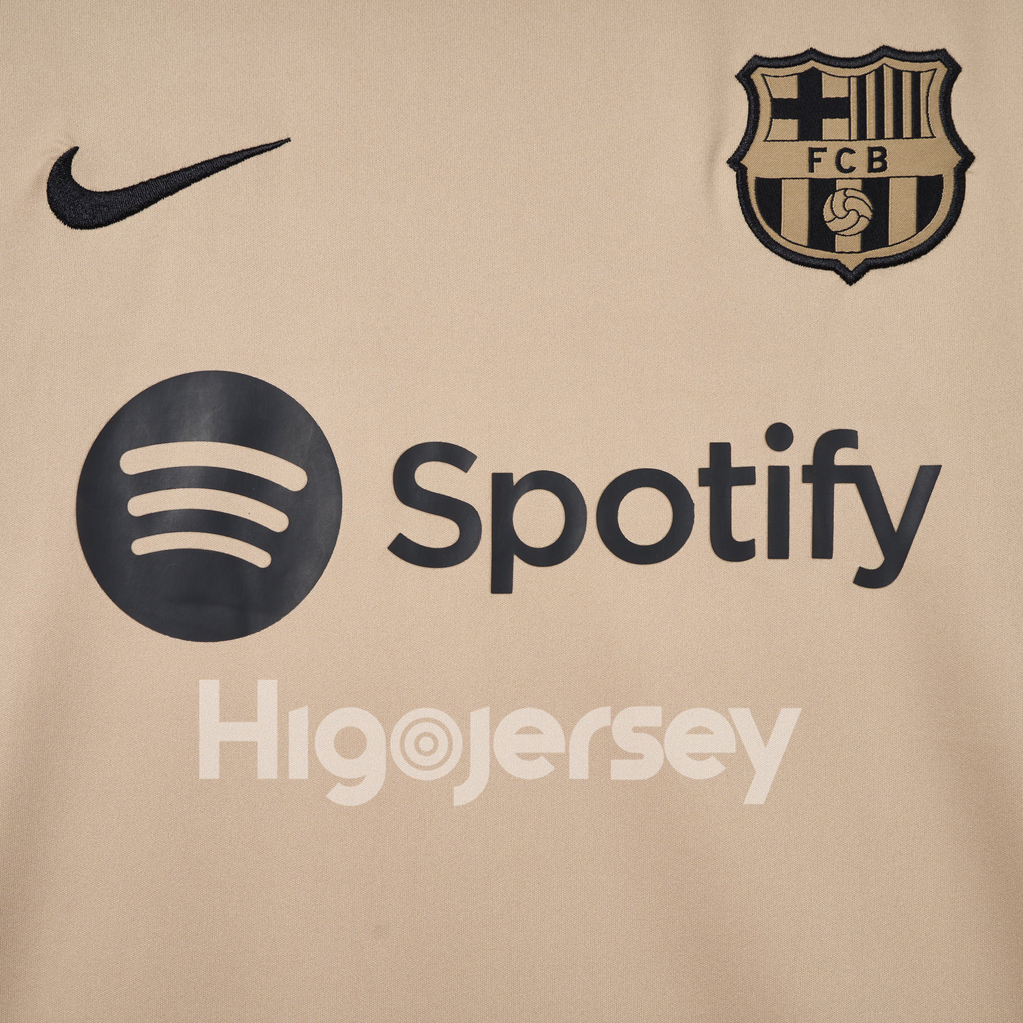 Higojerseys-Barcelona 24-25 Frick Same Style Coach Training Shirt - Gold