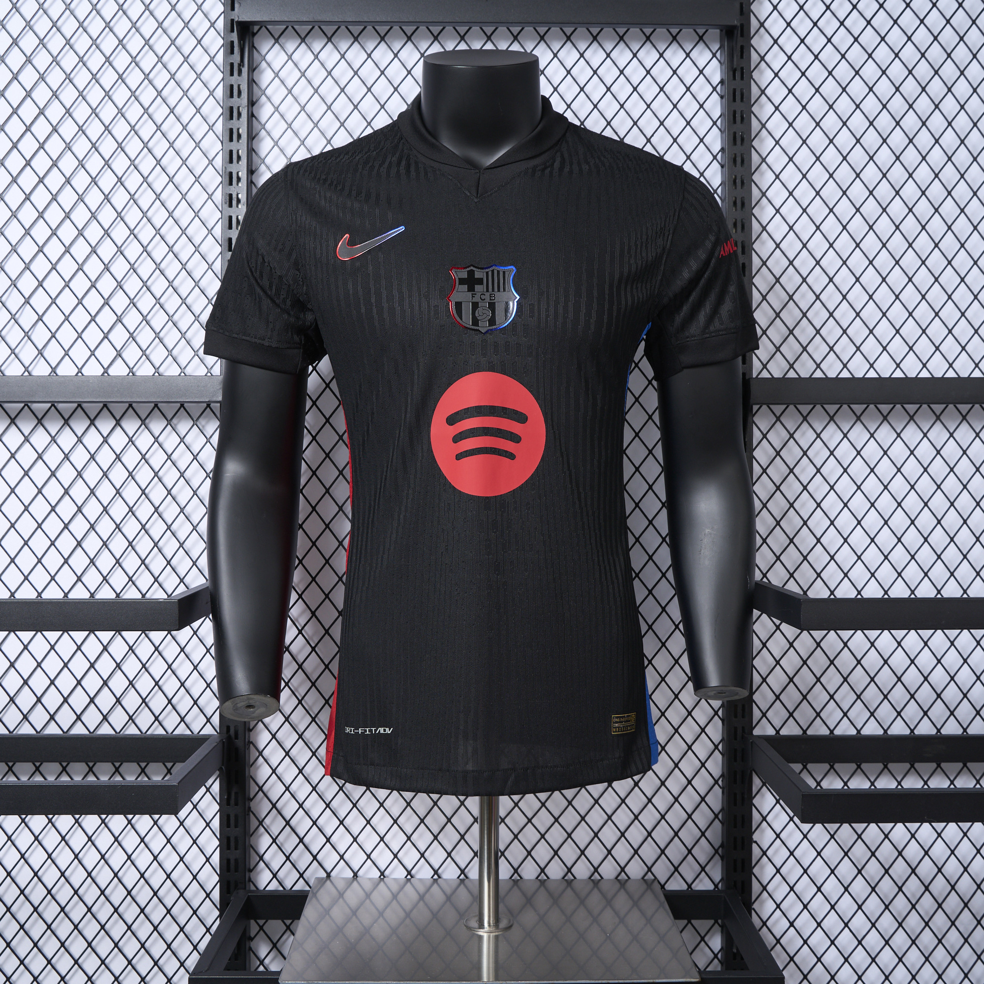 ManixJersey.com | Barcelona 24-25 Away Jersey with Big Logo - Player Version -Customize Name, Number and Patch | Worldwide Shipping