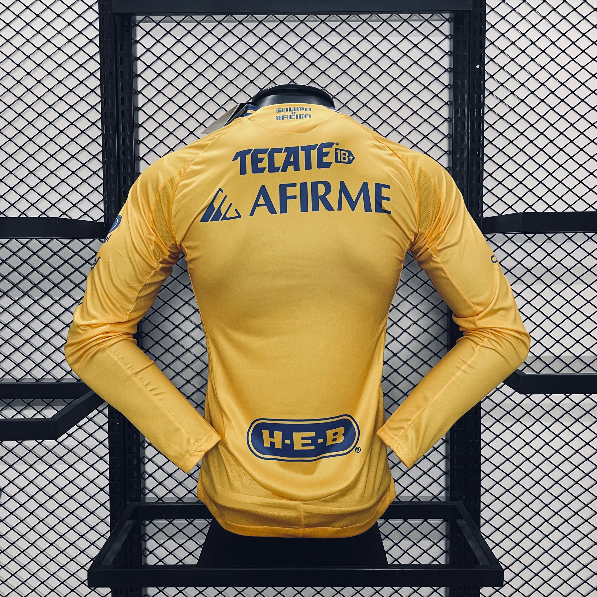 JerseysGala.com | Tigres UANL 24-25 Home Long Sleeves Jersey - Player Version -Customize Name, Number and Patch | Worldwide Shipping