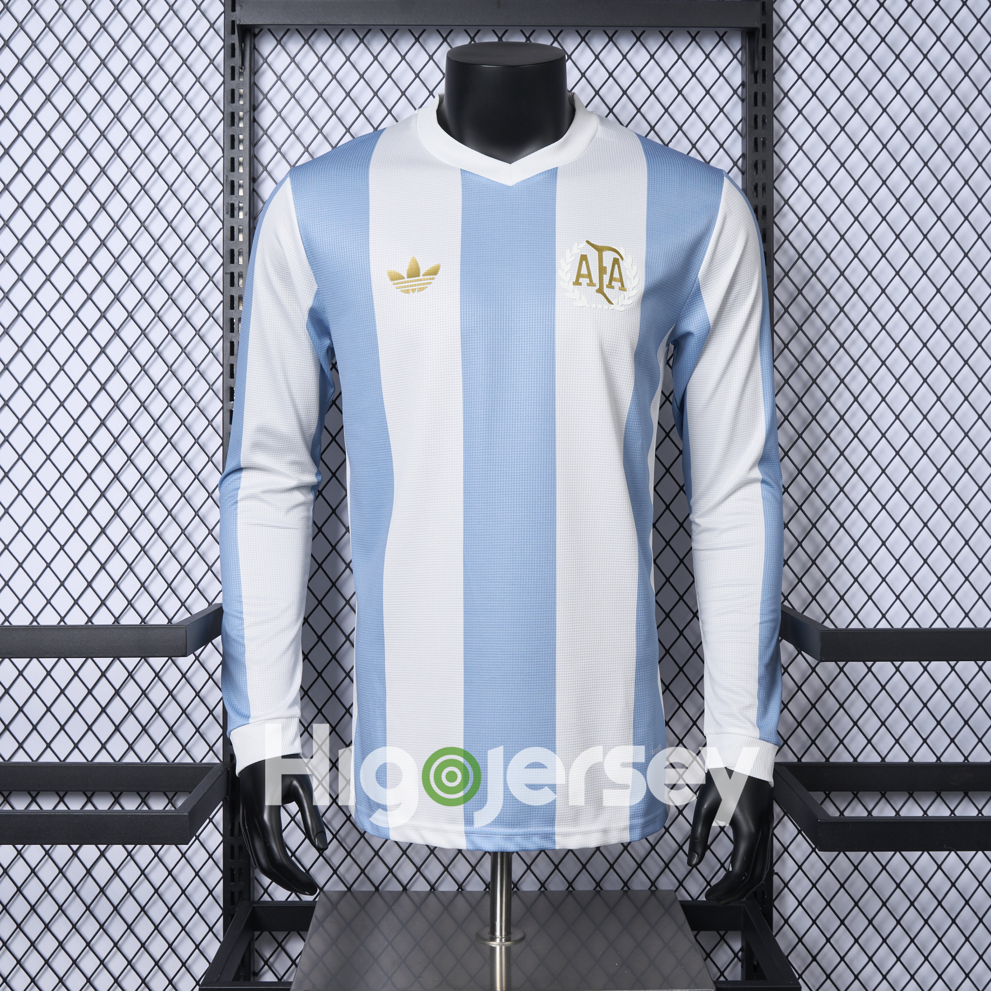 Higojerseys-Argentina 24-25 Adi 50 Years Anniversary Long Sleeve Jersey - Player Version