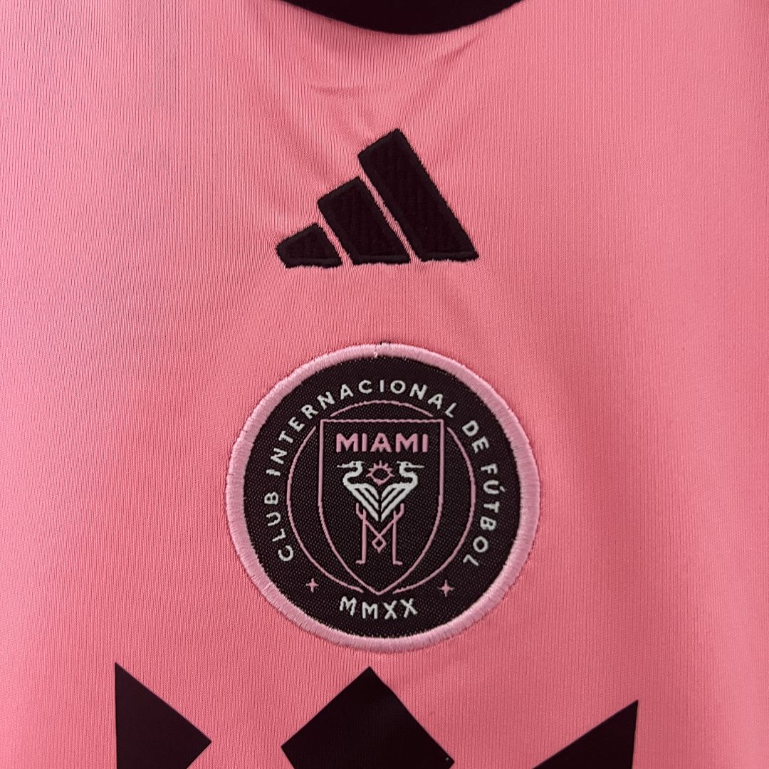 ManixJersey.com | Inter Miami 2024 Home Stadium Kids Kit -Customize Name, Number and Patch | Worldwide Shipping