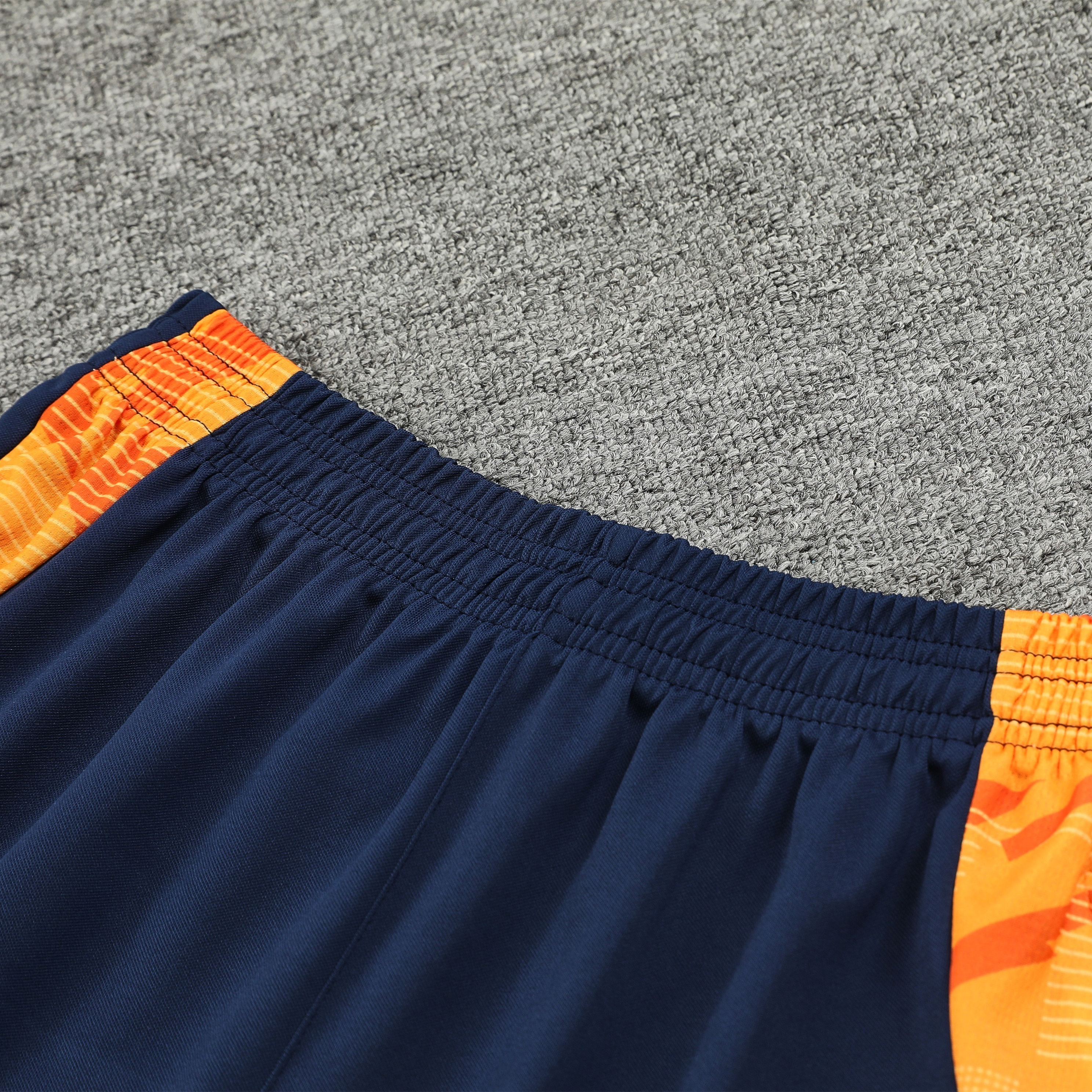 JerseysGala.com | Real Madrid 24-25 Short-Sleeve Training Set - Royal Blue Top & Shorts -Customize Name, Number and Patch | Worldwide Shipping