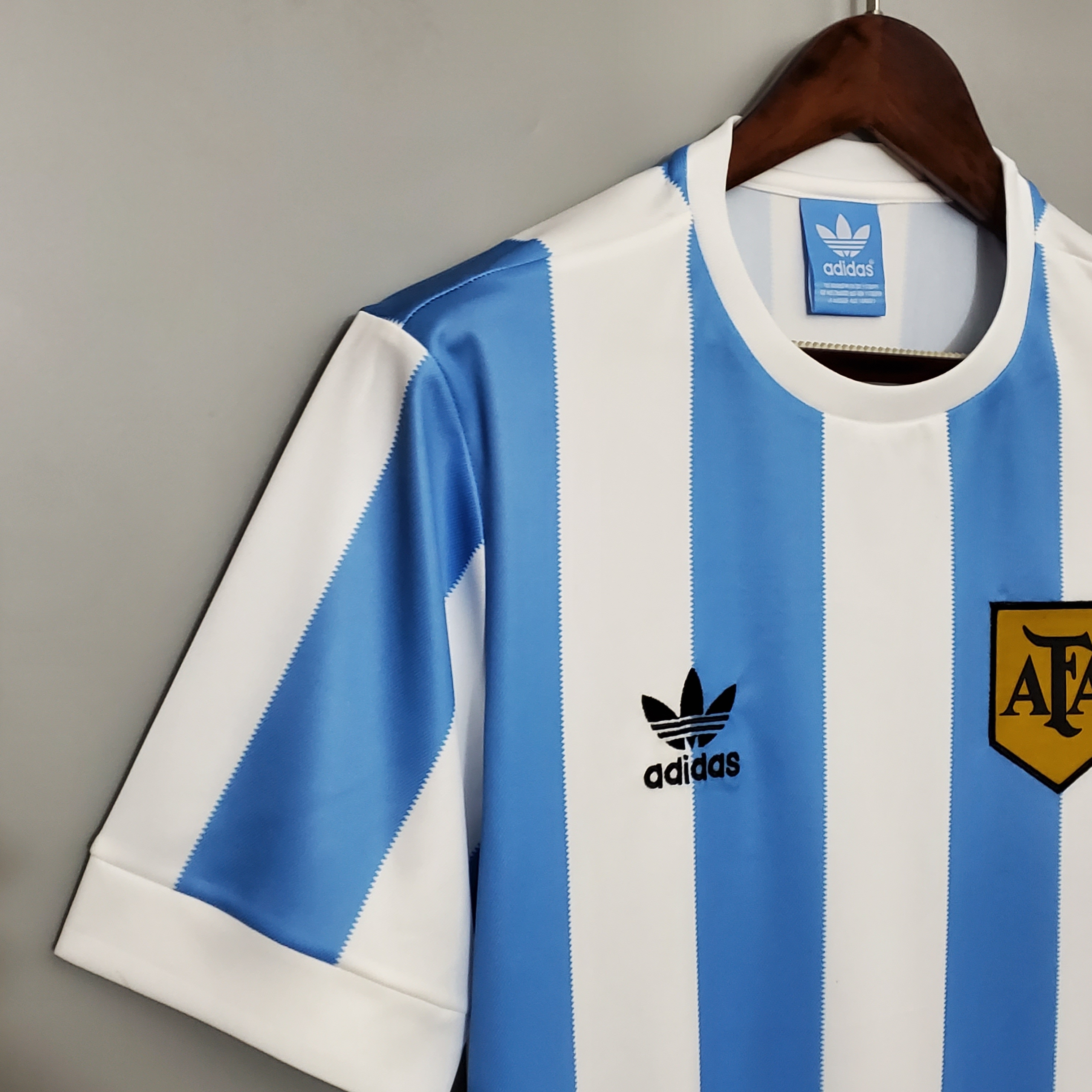 SIUjerseys-Retro Argentina 1978 Home Stadium Jersey