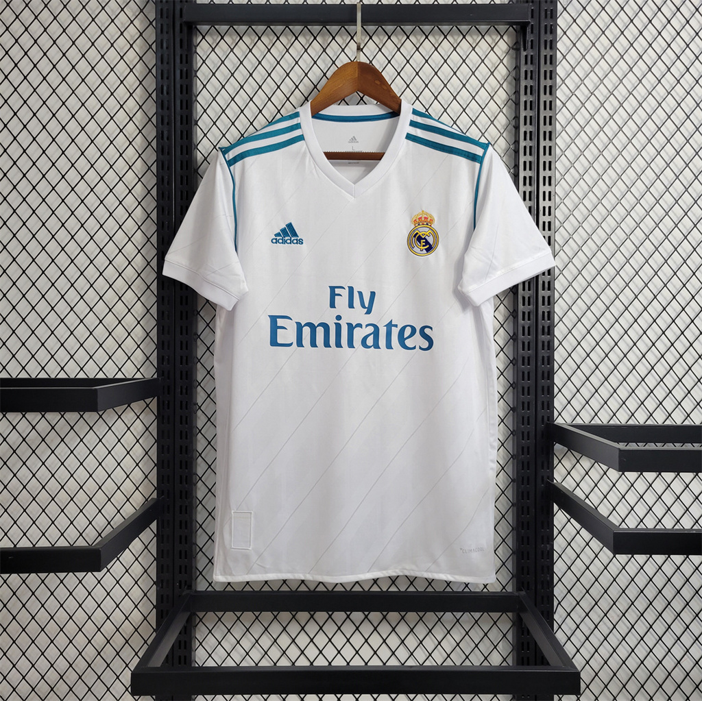 JerseysGala.com | Retro Real Madrid 17-18 Home Jersey - with Champions League Final Final -Customize Name, Number and Patch | Worldwide Shipping