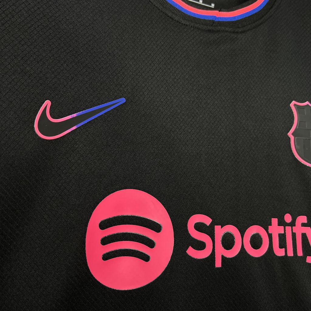 ManixJersey.com | Barcelona 24-25 Black Pink Speical Jersey - Fans Version -Customize Name, Number and Patch | Worldwide Shipping