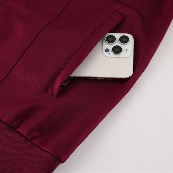 ManixJersey.com | Ajax 24-25 Retro Style Jacket Training Tracksuit - Deep Red -Customize Name, Number and Patch | Worldwide Shipping