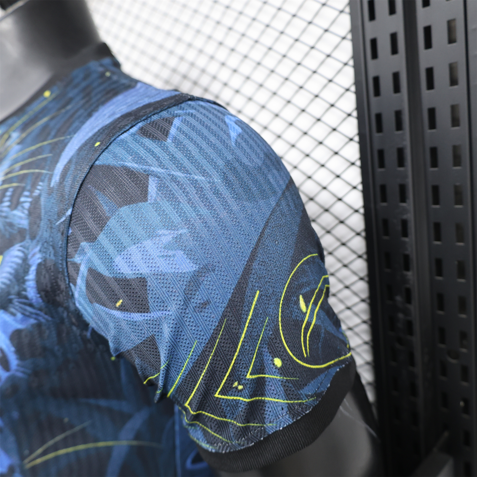 unitedfutballjersey-Brazil 2024 Black Blue Tiger Jersey - Player Version