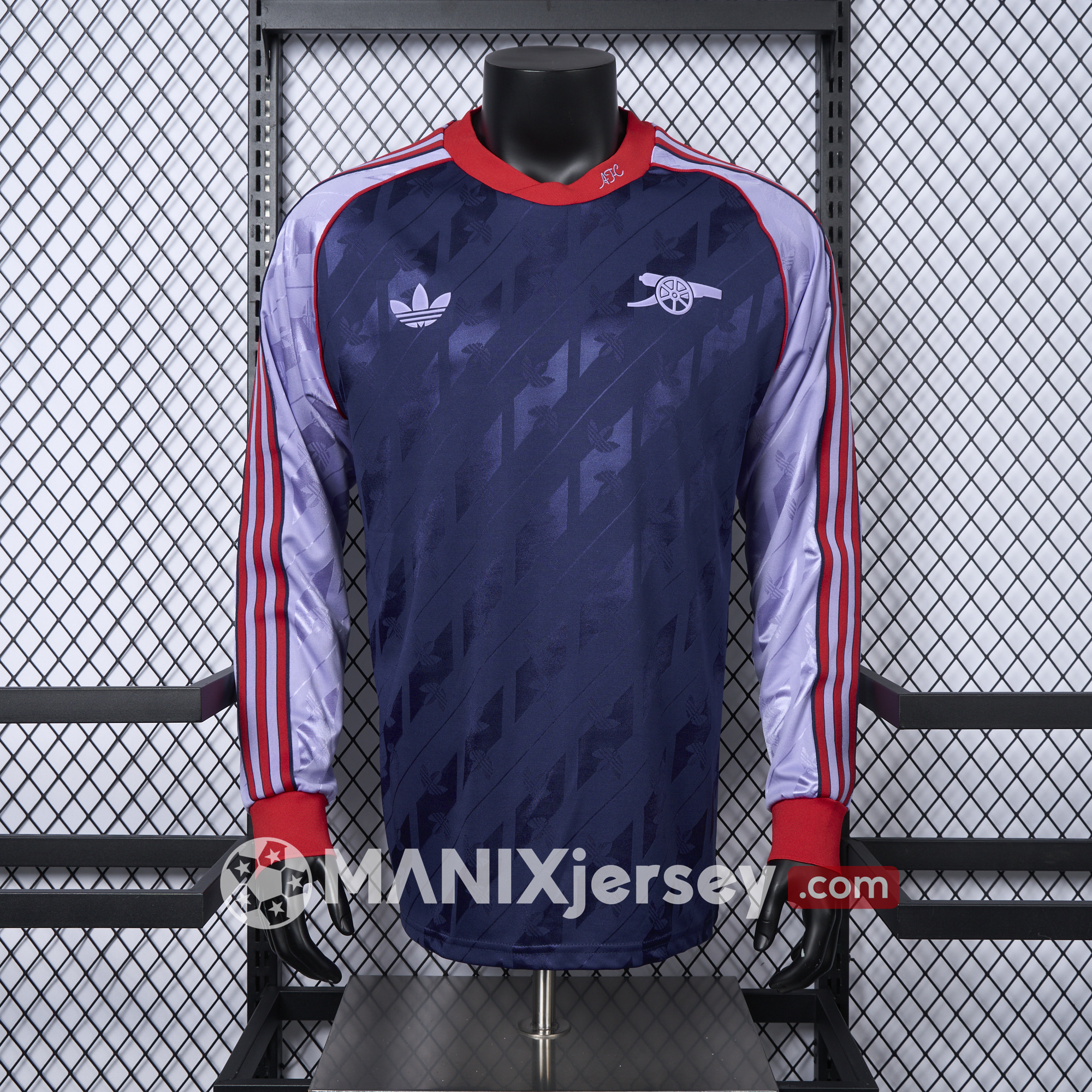 ManixJersey.com | Arsenal 24-25 Originals LFSTLR Long Sleeve Purple Jersey - Player Version -Customize Name, Number and Patch | Worldwide Shipping