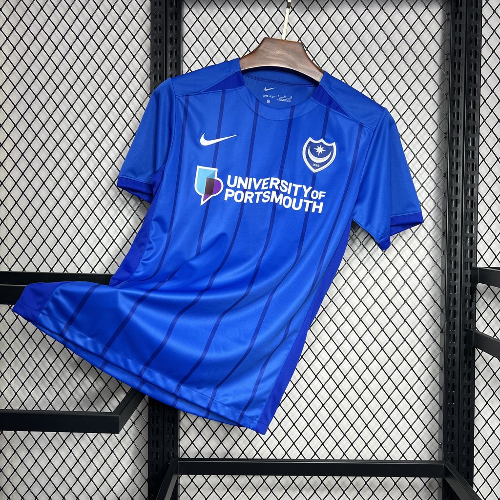 unitedfutballjersey-Portsmouth 24-25 Home Stadium Jersey - Fans Version
