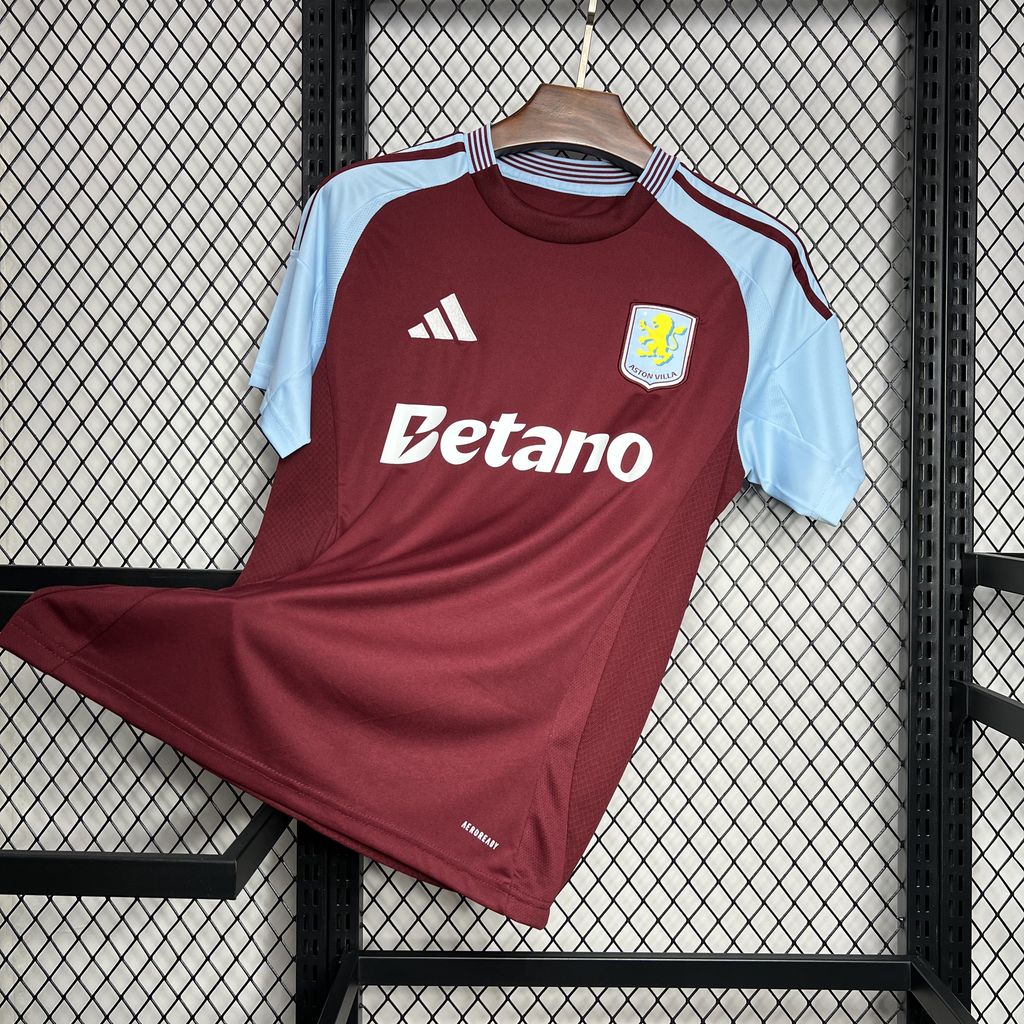 JerseysGala.com | Aston Villa 24-25 Home Stadium Jersey - Fans Version -Customize Name, Number and Patch | Worldwide Shipping