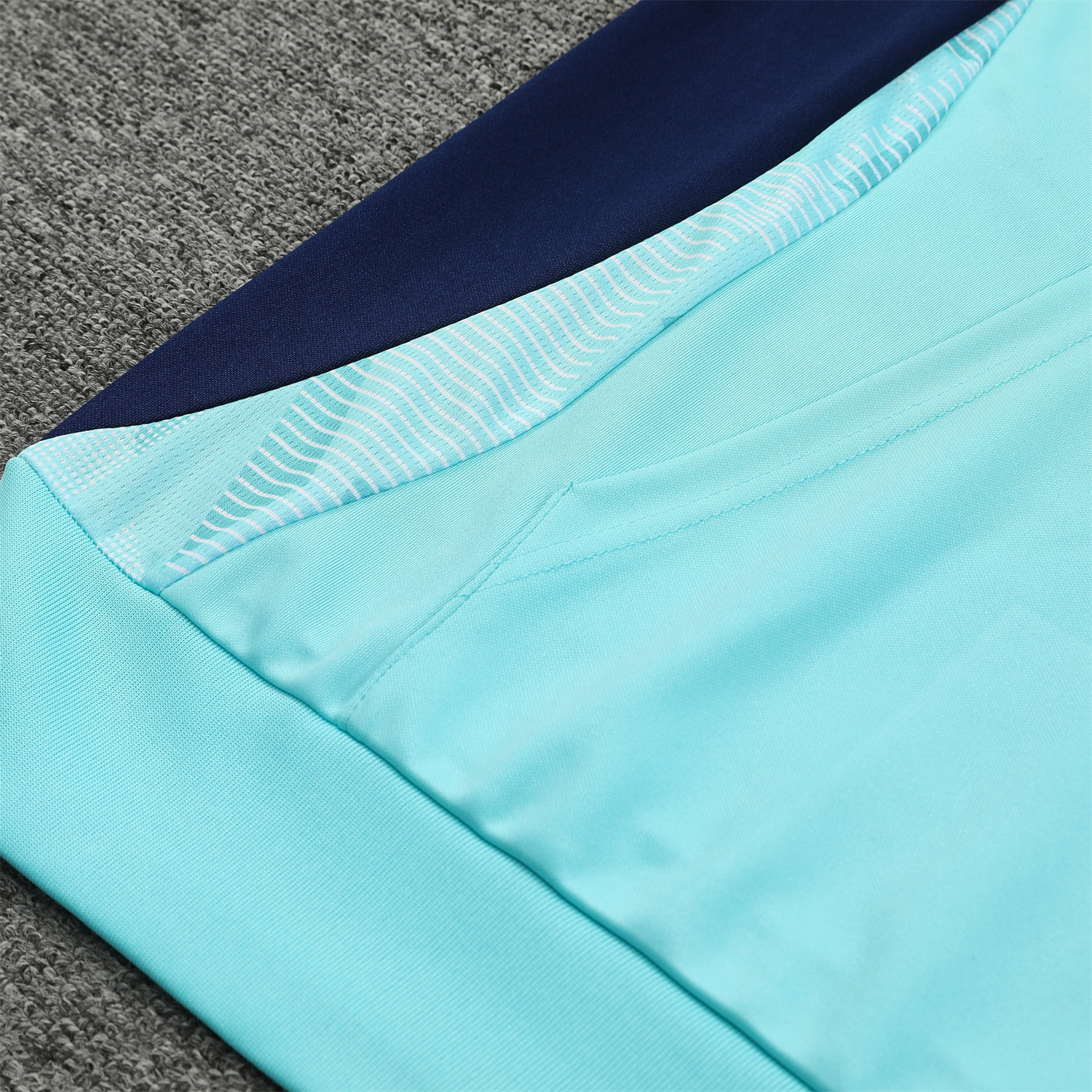 ManixJersey.com | Arsenal 24-25 Training Hoodie Set - Cyan Hoodie and Deep Blue Pants -Customize Name, Number and Patch | Worldwide Shipping