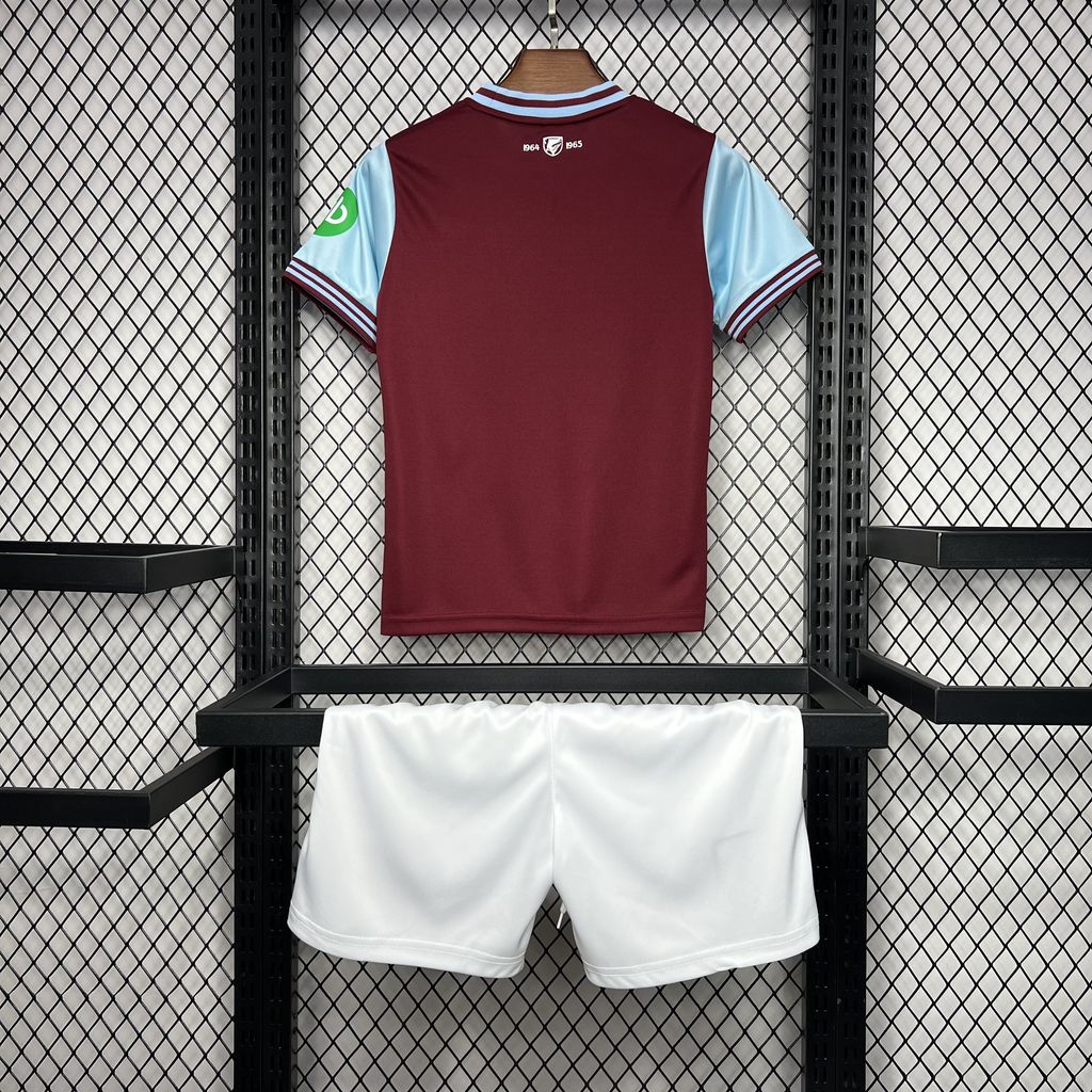 ManixJersey.com | West Ham United 24-25 Home Stadium Kids Kit -Customize Name, Number and Patch | Worldwide Shipping