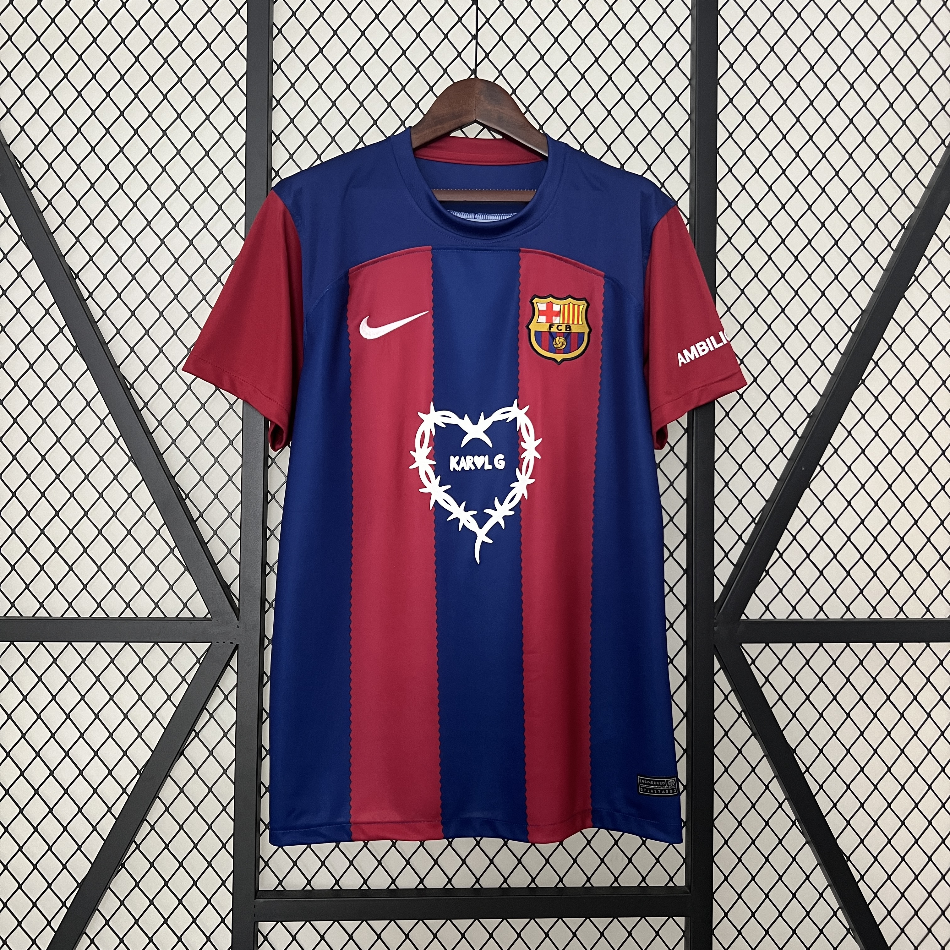 ManixJersey.com | Barcelona X Karol G 2024 Special Edition Jersey - Fans Version -Customize Name, Number and Patch | Worldwide Shipping
