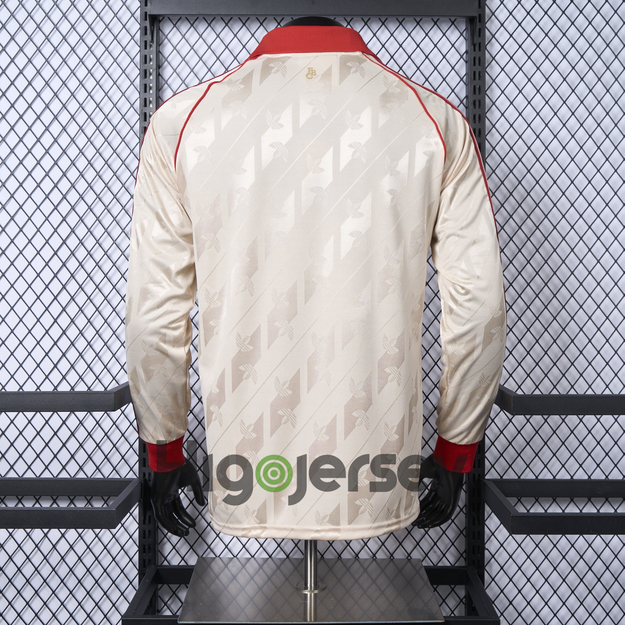 Higojerseys-Bayern Munich 24-25 Originals LFSTLR Long Sleeve Off White Jersey - Player Version