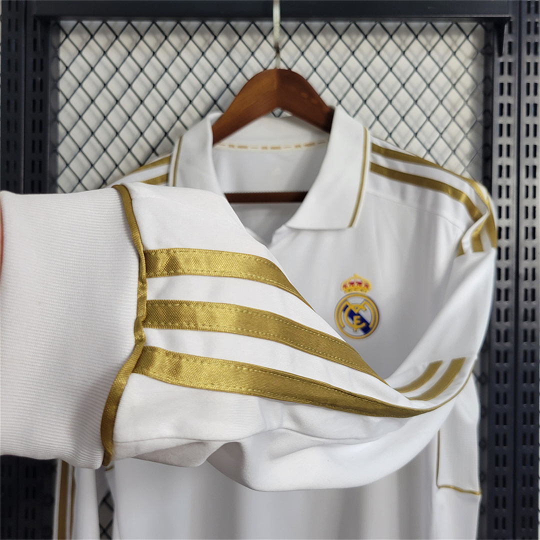 JerseysGala.com | Real Madrid Retro 11-12 Home Long Sleeve Jersey -Customize Name, Number and Patch | Worldwide Shipping