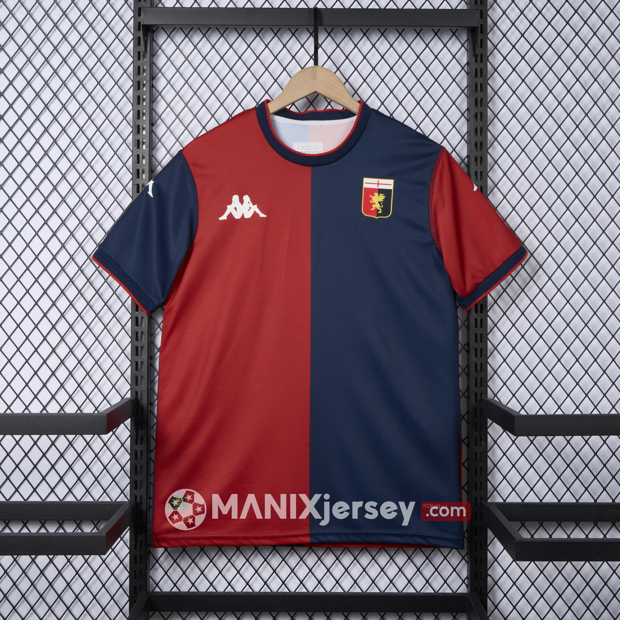 ManixJersey.com | Genoa 24-25 Home Unsponsored Jersey - Fans Version -Customize Name, Number and Patch | Worldwide Shipping