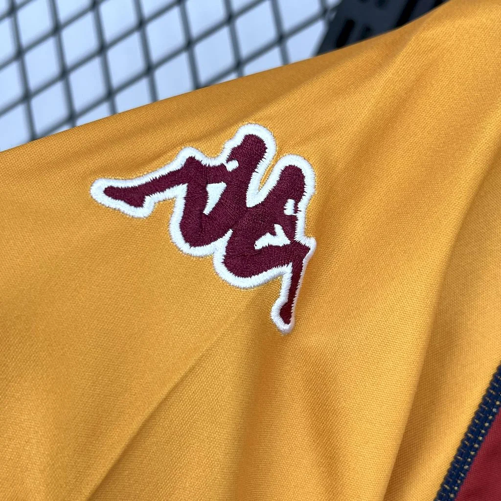 JerseysGala.com | Retro Roma 2001-02 Home Long Sleeves Jersey -Customize Name, Number and Patch | Worldwide Shipping