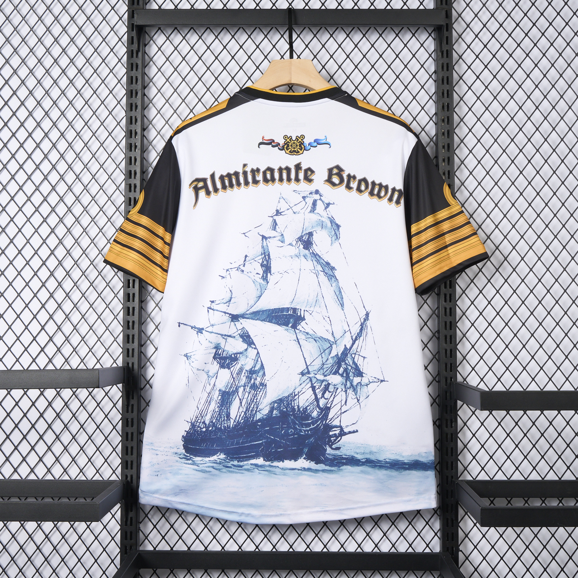 ManixJersey.com | Retro Club Almirante Brown 2021 White Anniversary Jersey -Customize Name, Number and Patch | Worldwide Shipping