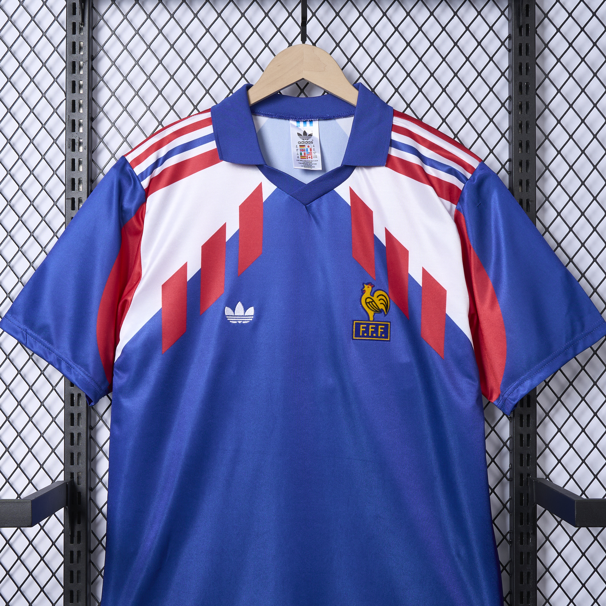 SIUjerseys-Retro France 1990 Home Stadium Jersey