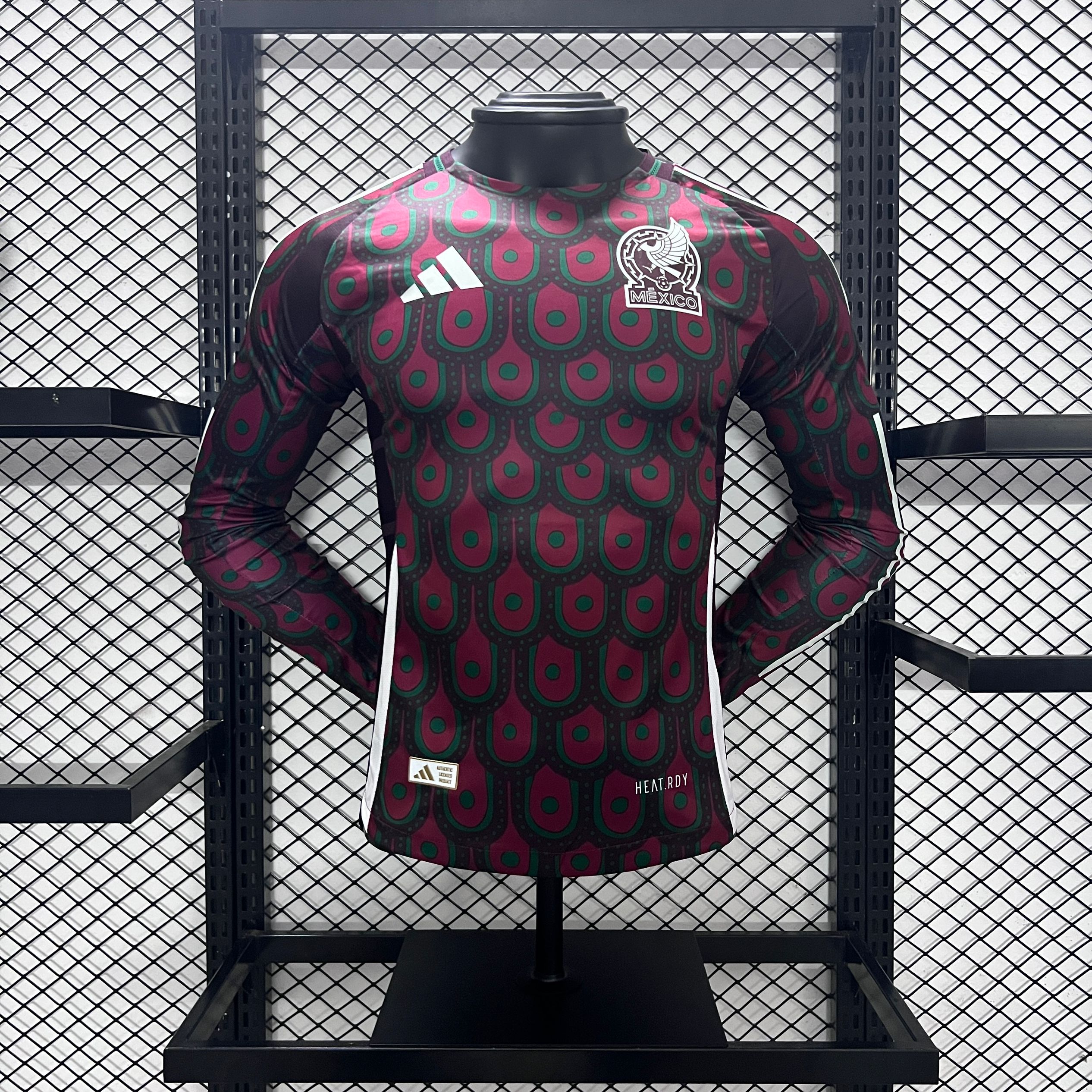 ManixJersey.com | Mexico 2024 Home Long Sleeve Jersey - Player Version -Customize Name, Number and Patch | Worldwide Shipping