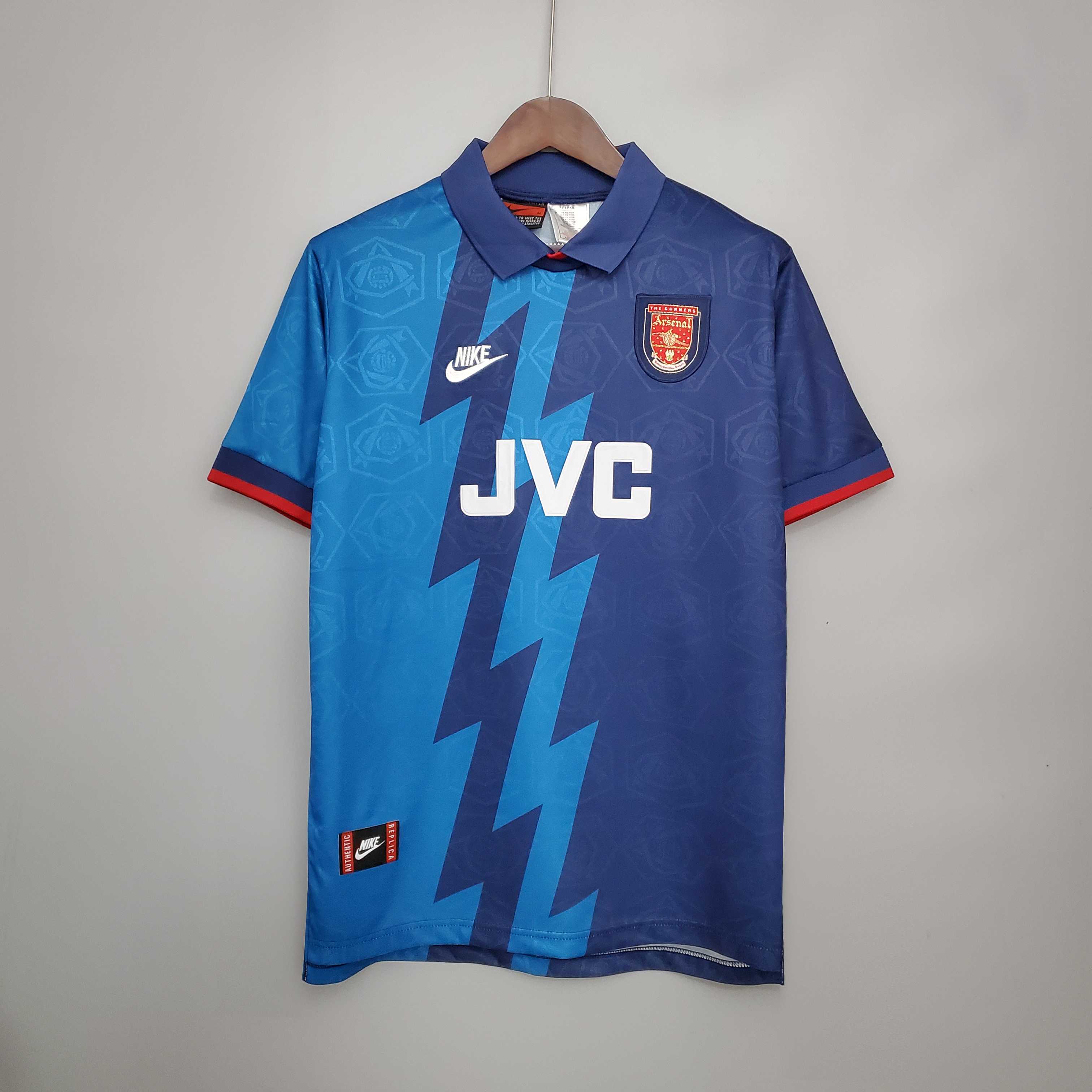 ManixJersey.com | Retro Arsenal 95-96 Away Stadium Jersey -Customize Name, Number and Patch | Worldwide Shipping